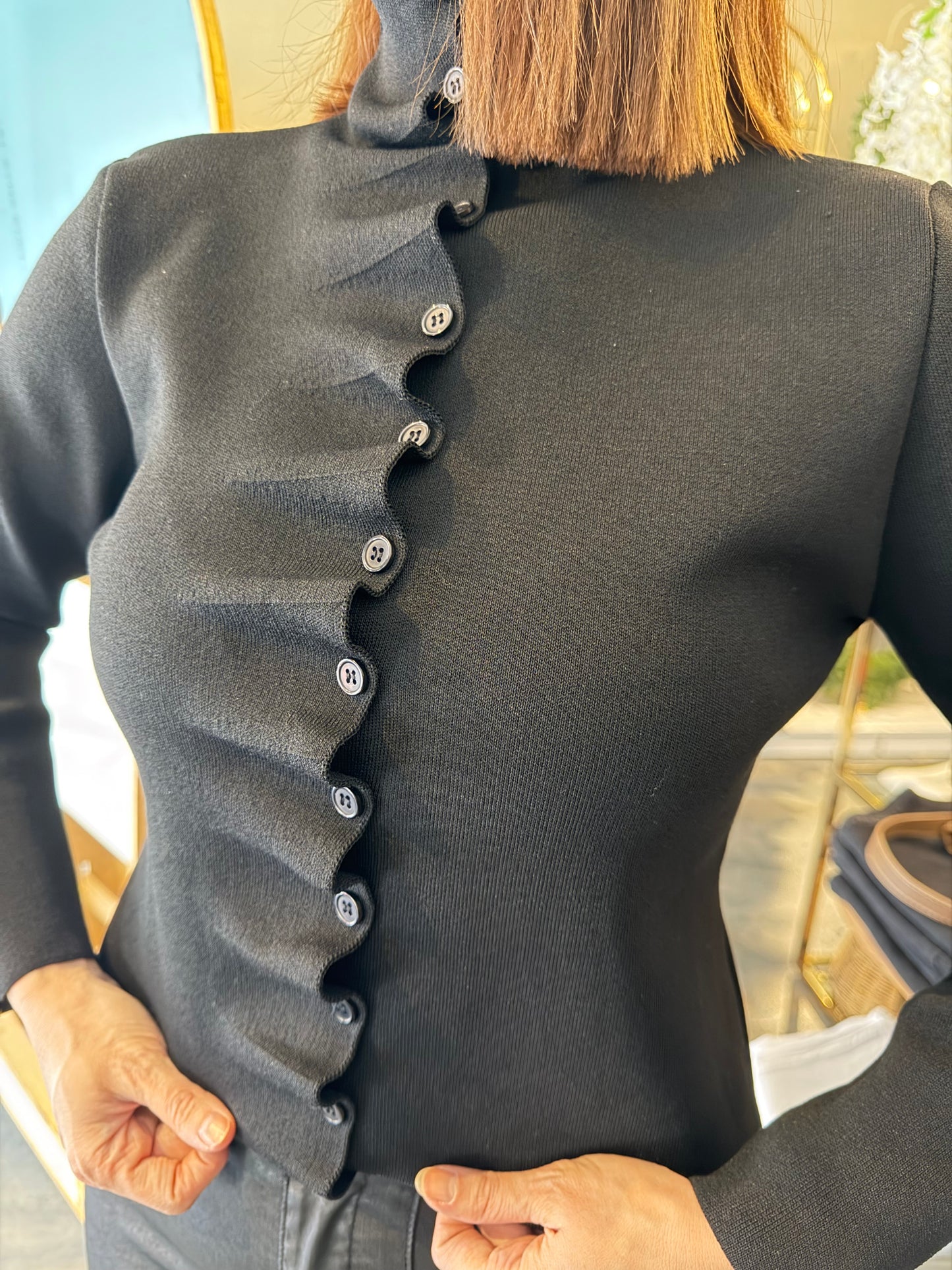 Vestido Elit Triko Siyah Bluz