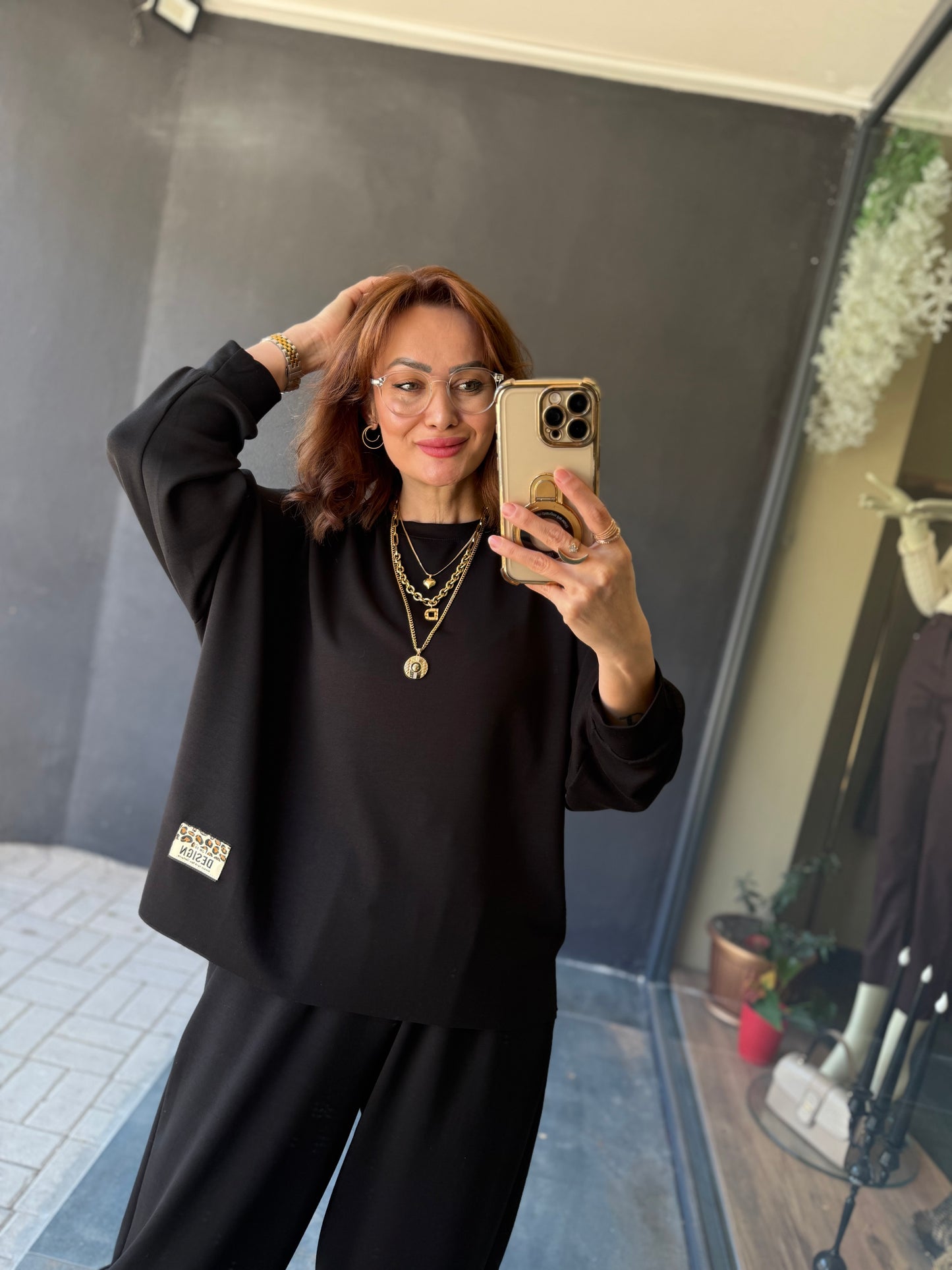 Şayza Siyah Armalı Takım