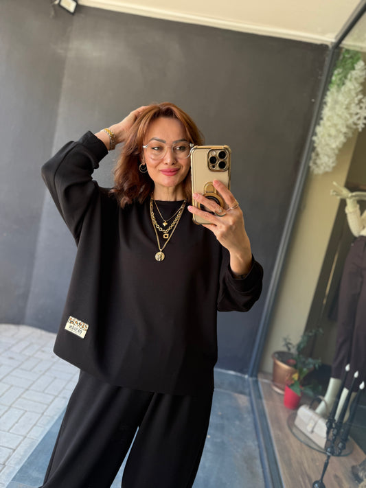 Şayza Siyah Armalı Takım