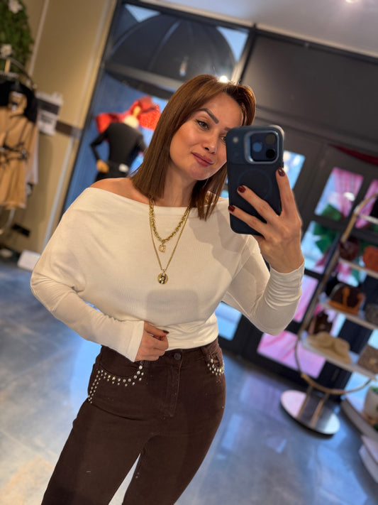 Virgin Beyaz Yumoş Bluz