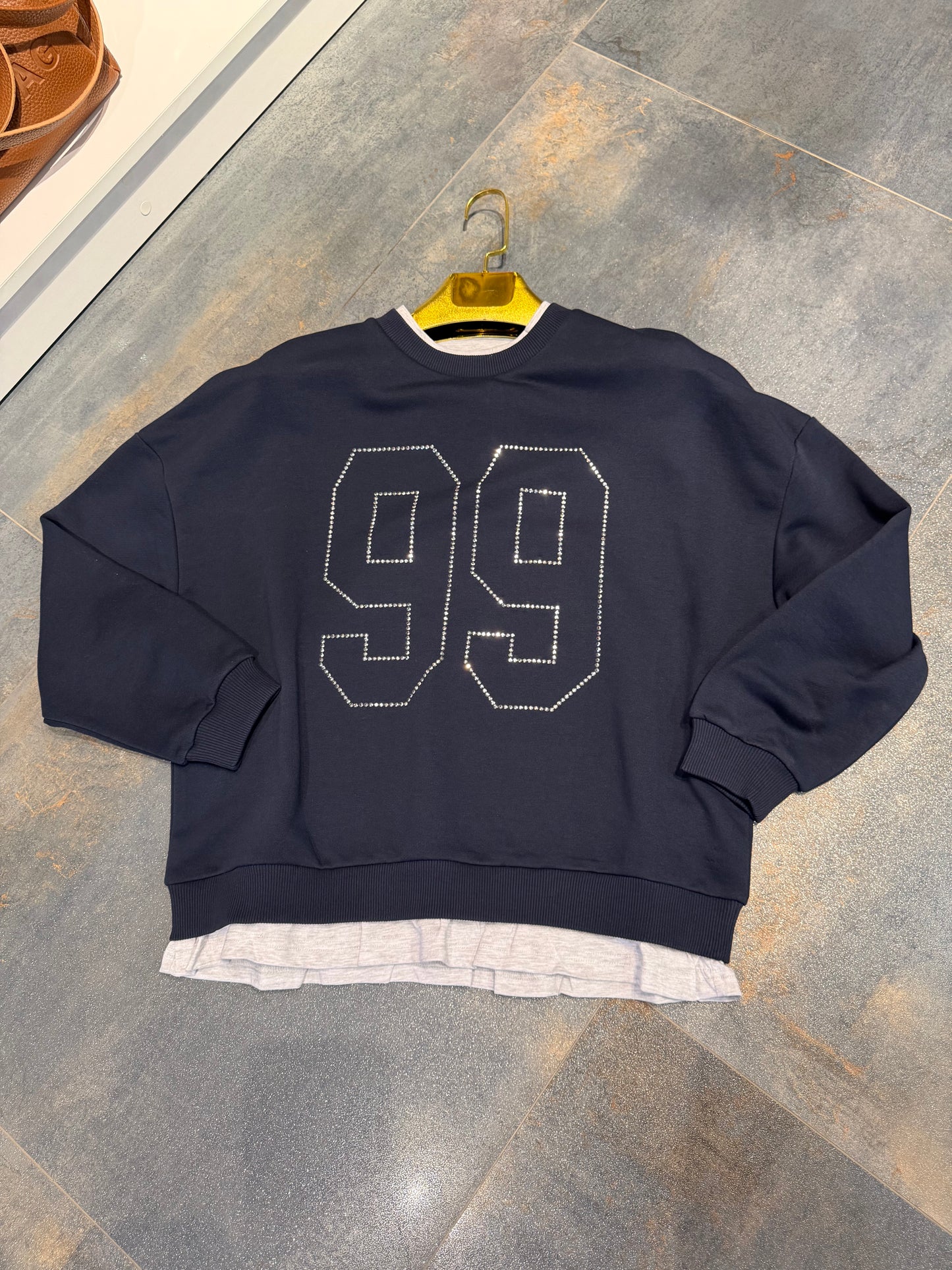 Jotila Pamuk Lacivert Sweat