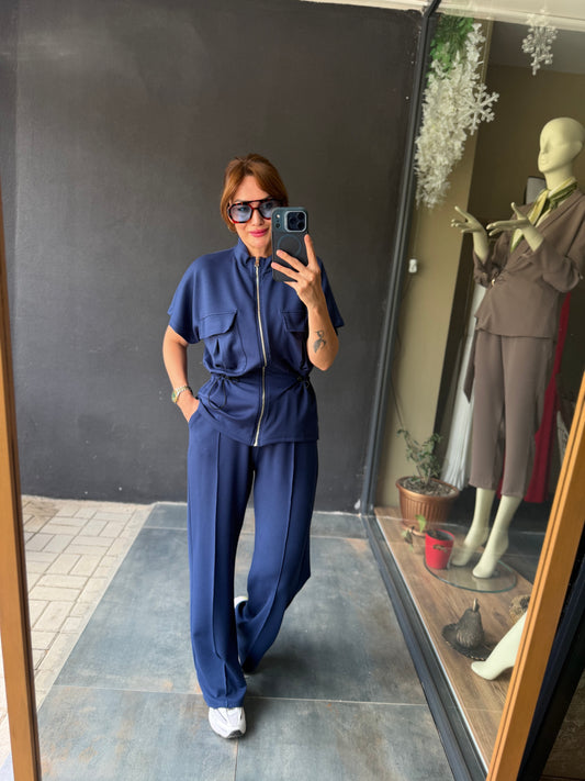 Lacivert Modal Spor Takım