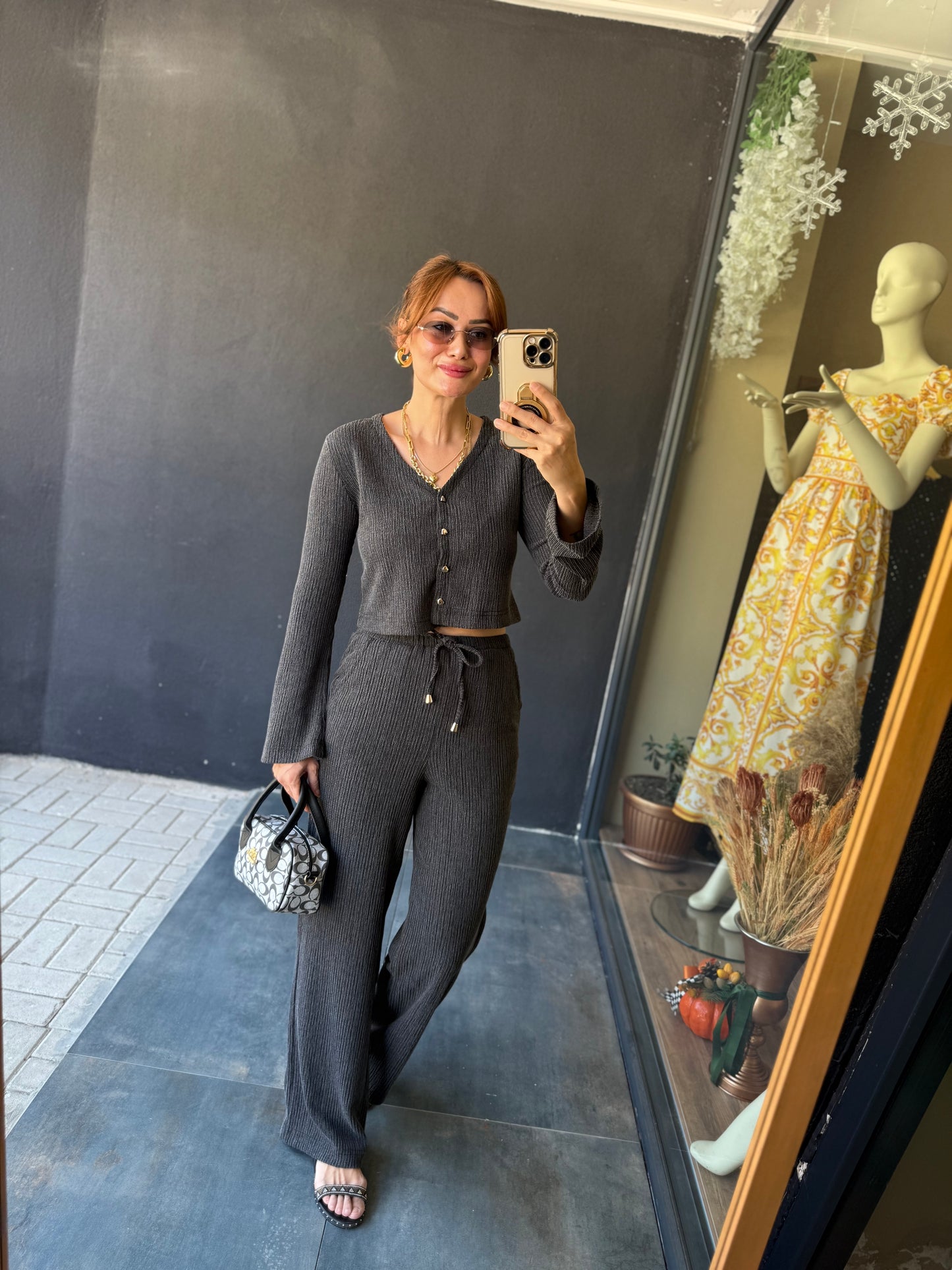 Gynamic Elit Örme Antrasit Takım