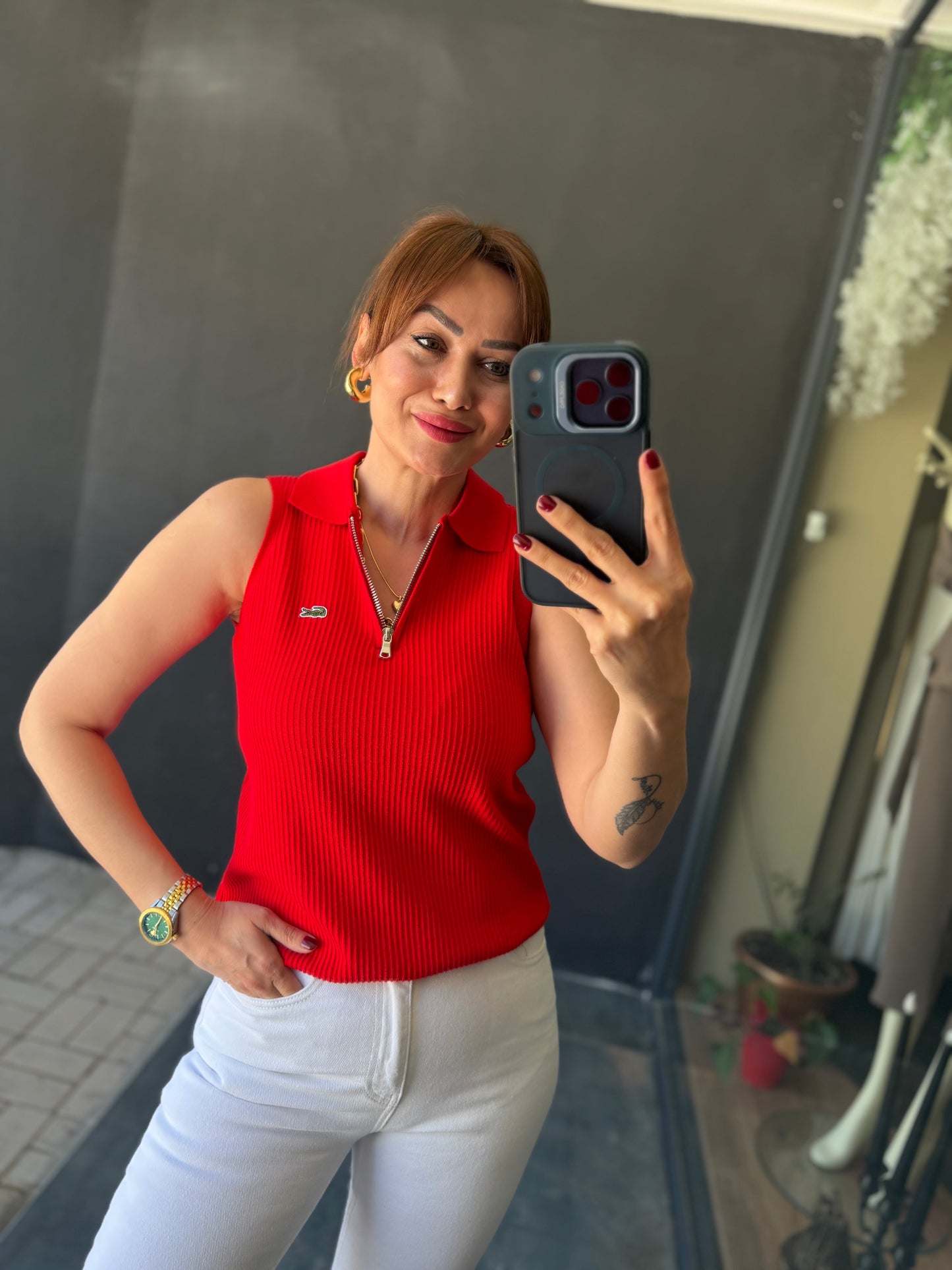 Virage Kırmızı Triko Bluz