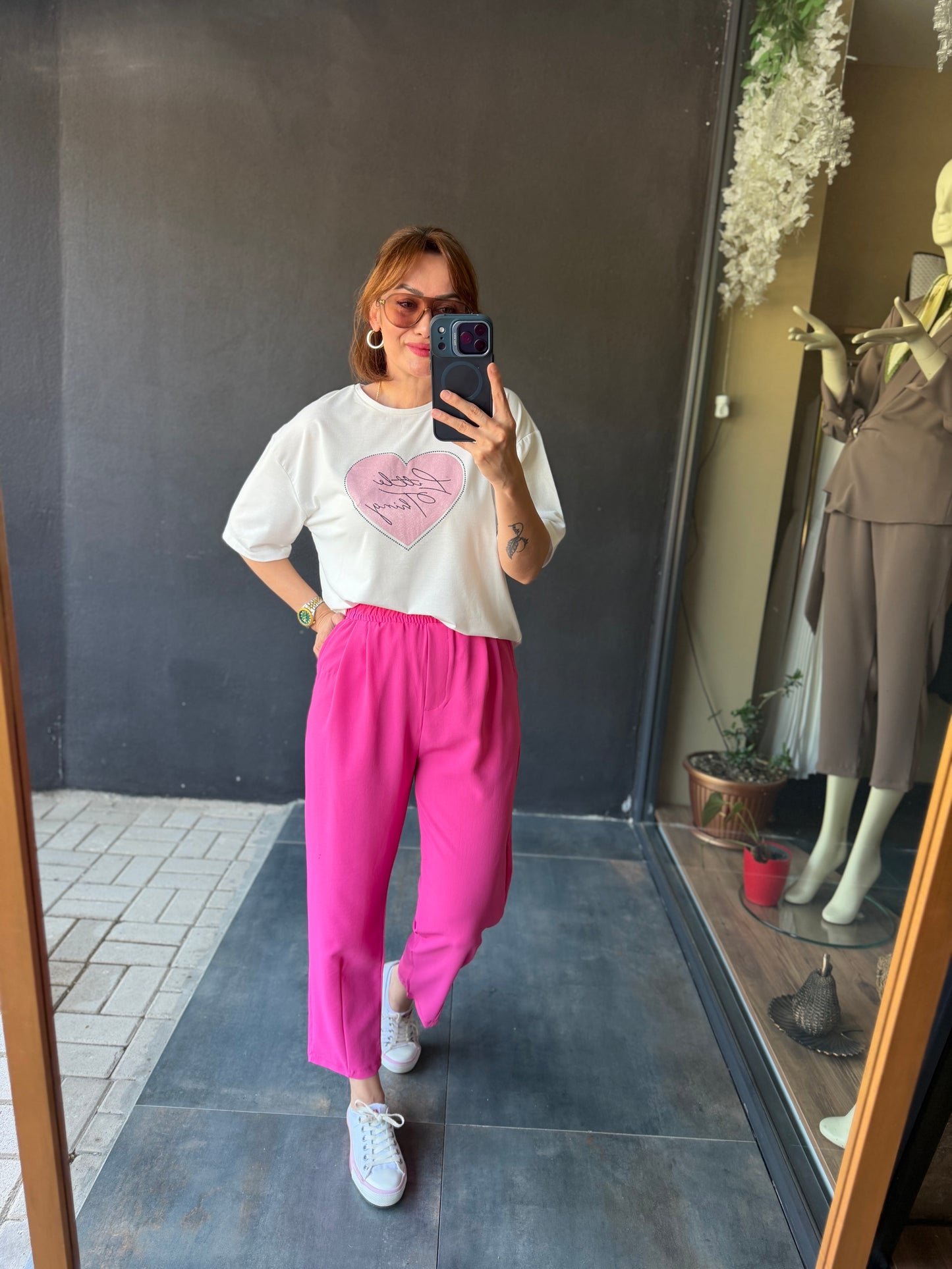 Pembe Tensel Tiril Takım