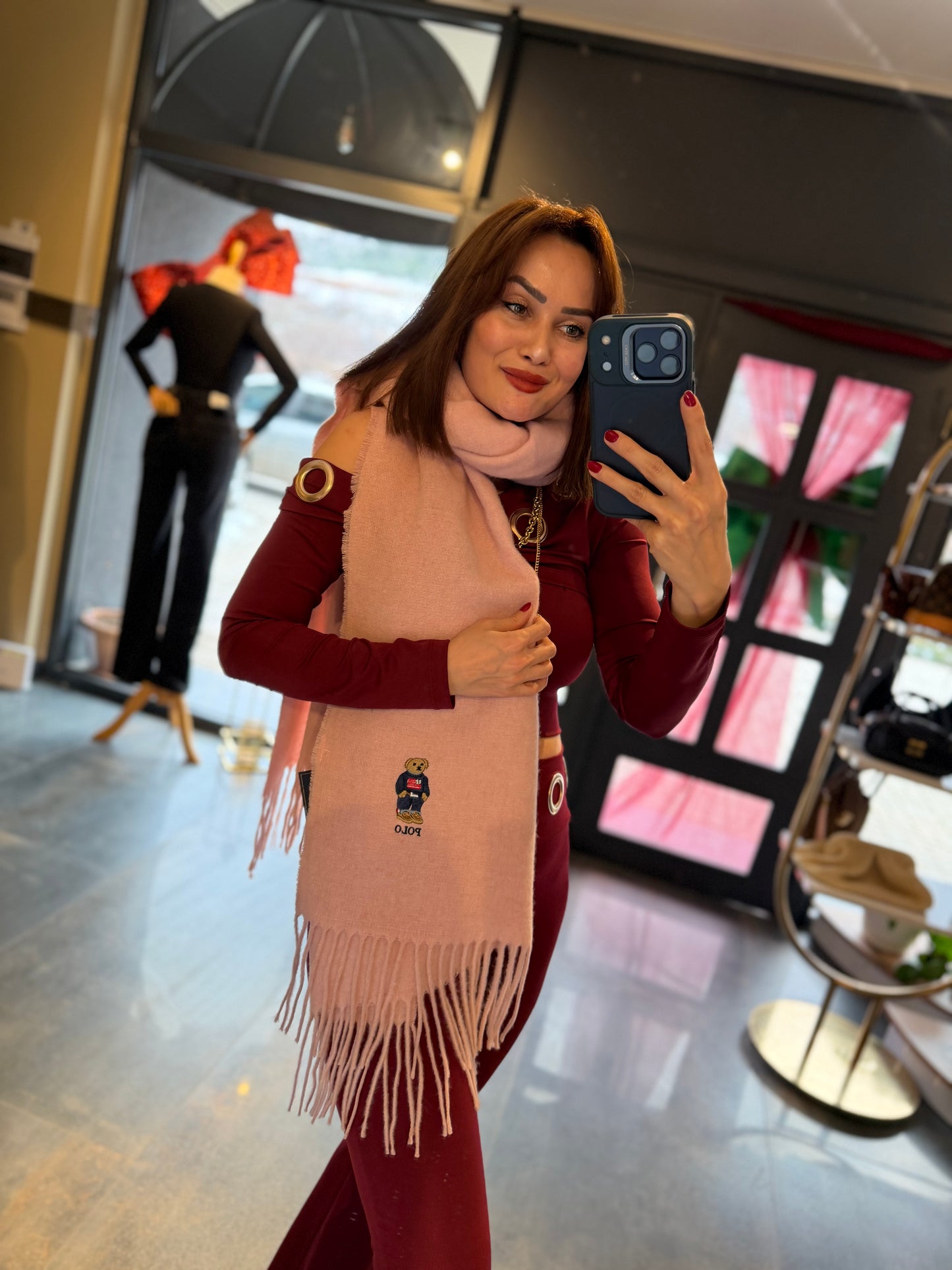 Gustor Pudra Peluş Atkı