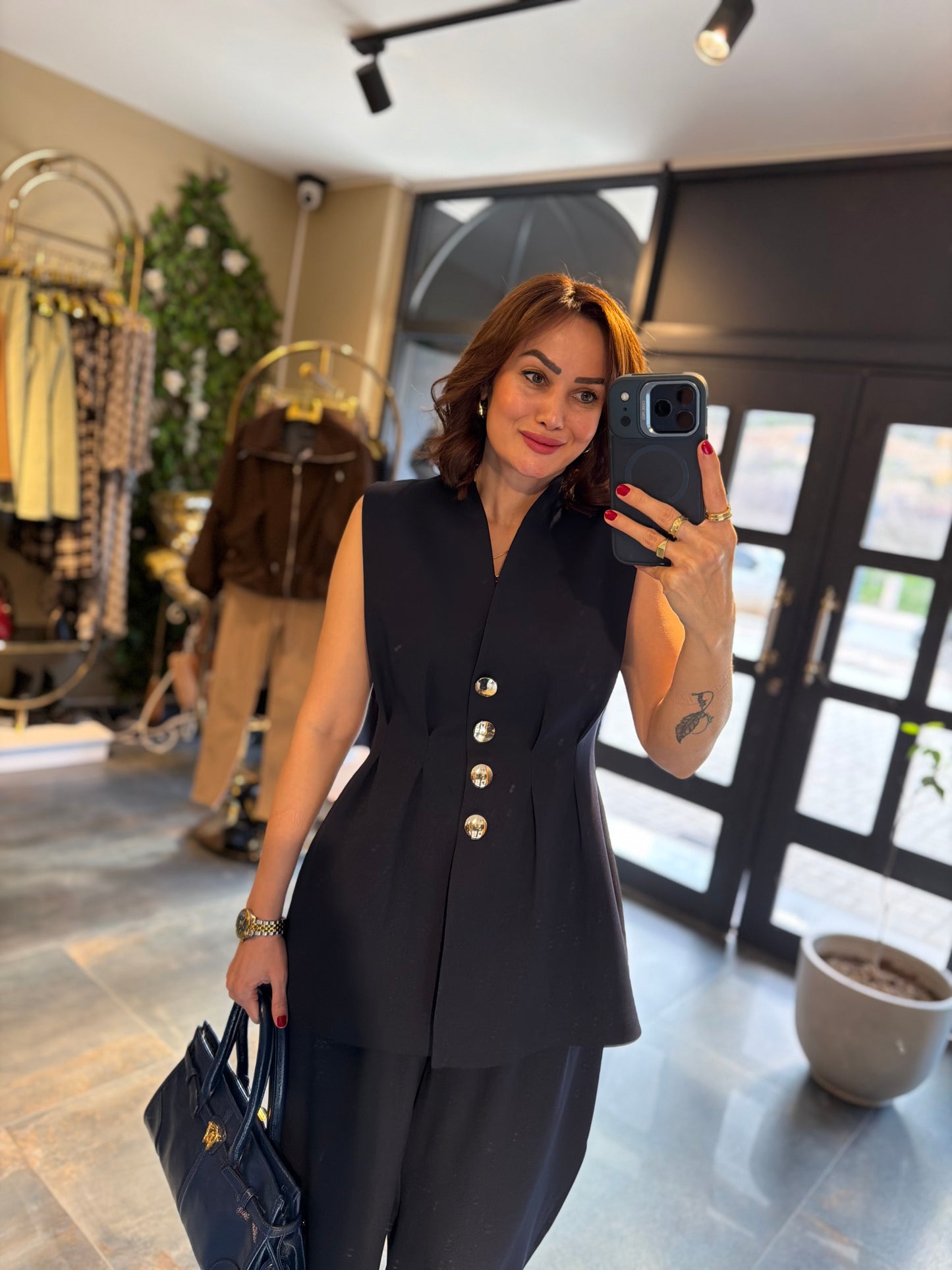 Newwel Lacivert Yelek & Pantolon Takım