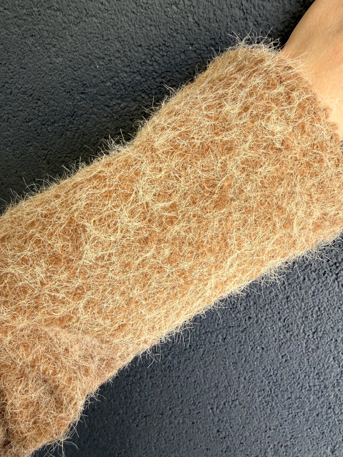 Creyn Kahve Keçe Hırka