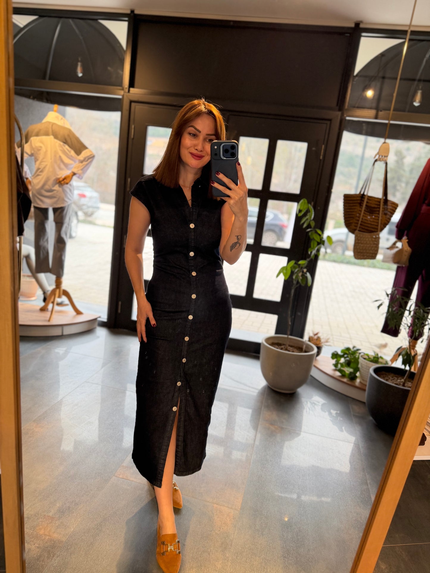 Yukigo Lacivert Jean Elbise