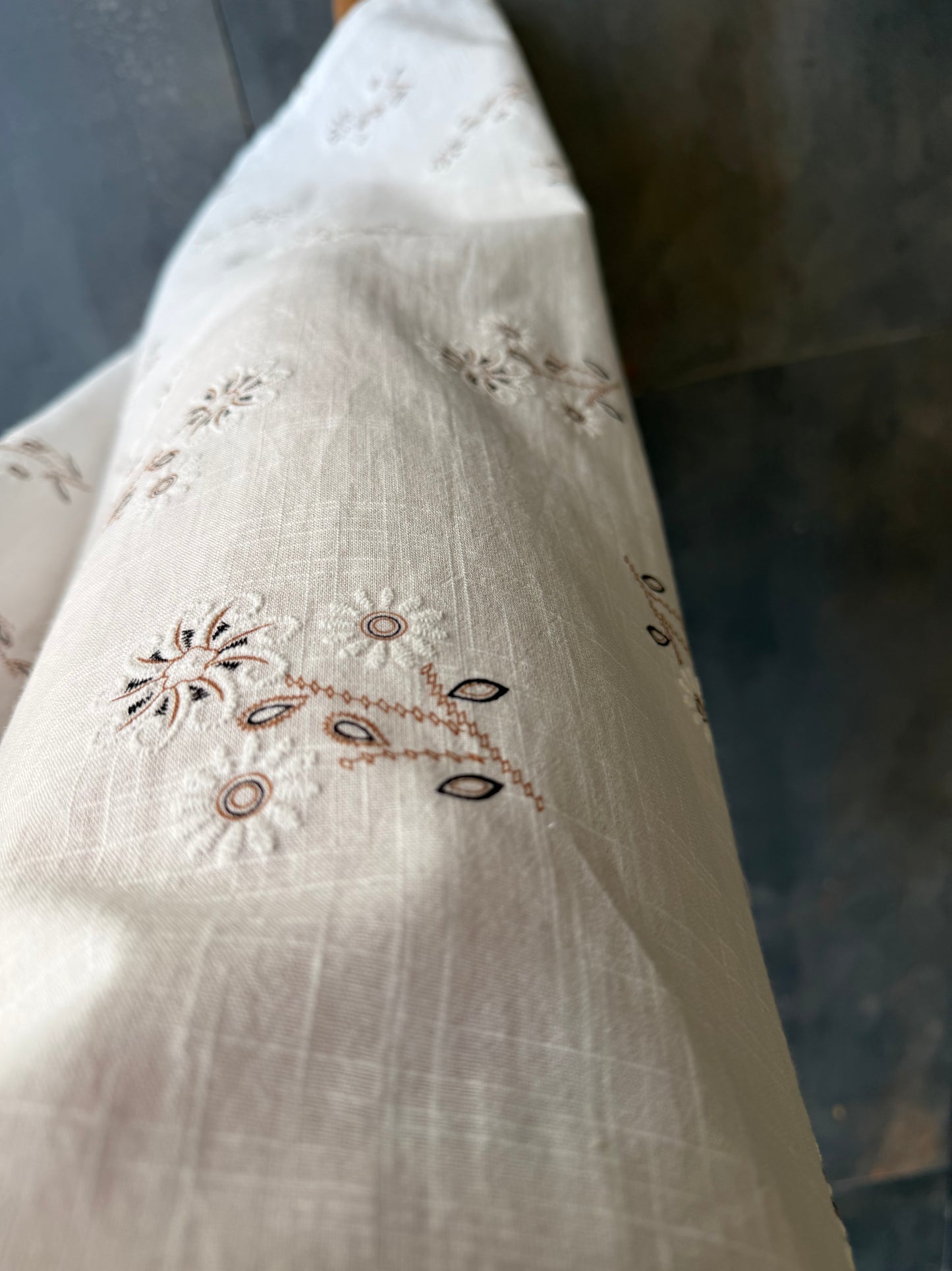 Premium Nakış İşlemeli Keten Görünümlü Yelek Pantolon Kadın Takım