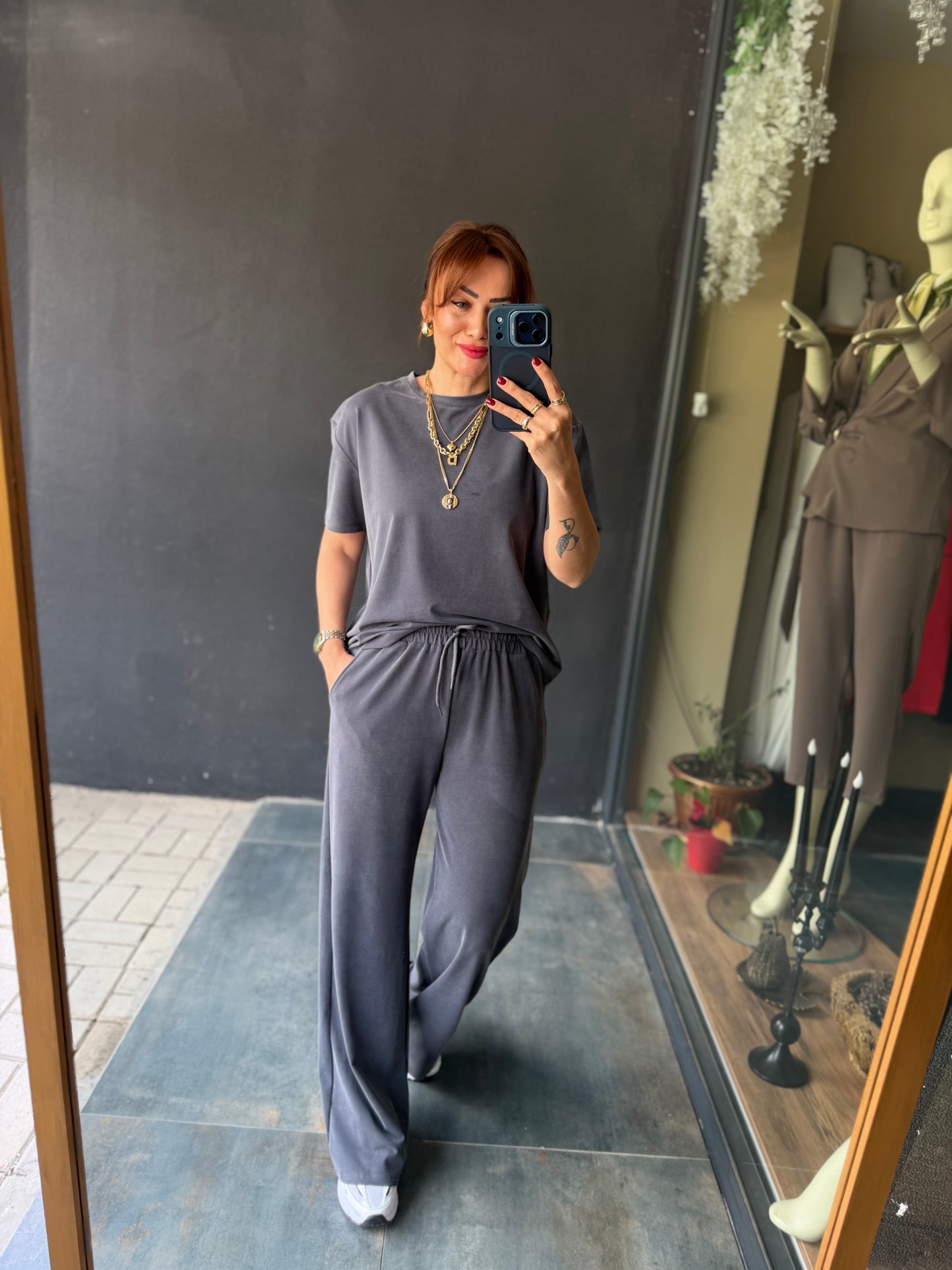 Anita Gri Tensel Takım