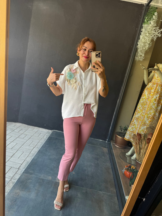Myni Pudra Klasik Pantolon