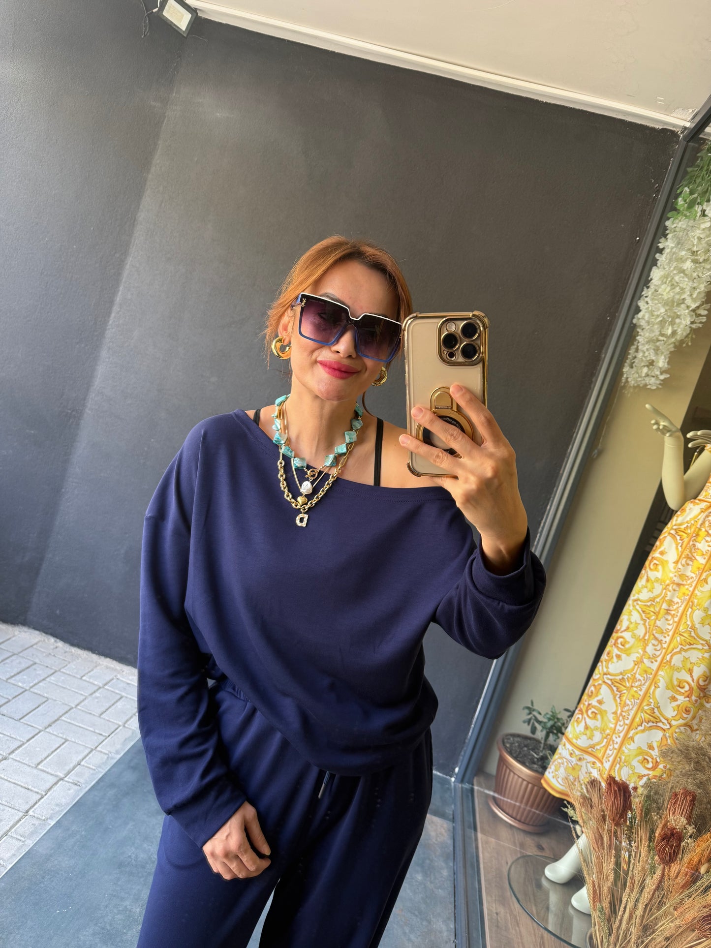 Latest Lacivert Modal Takım