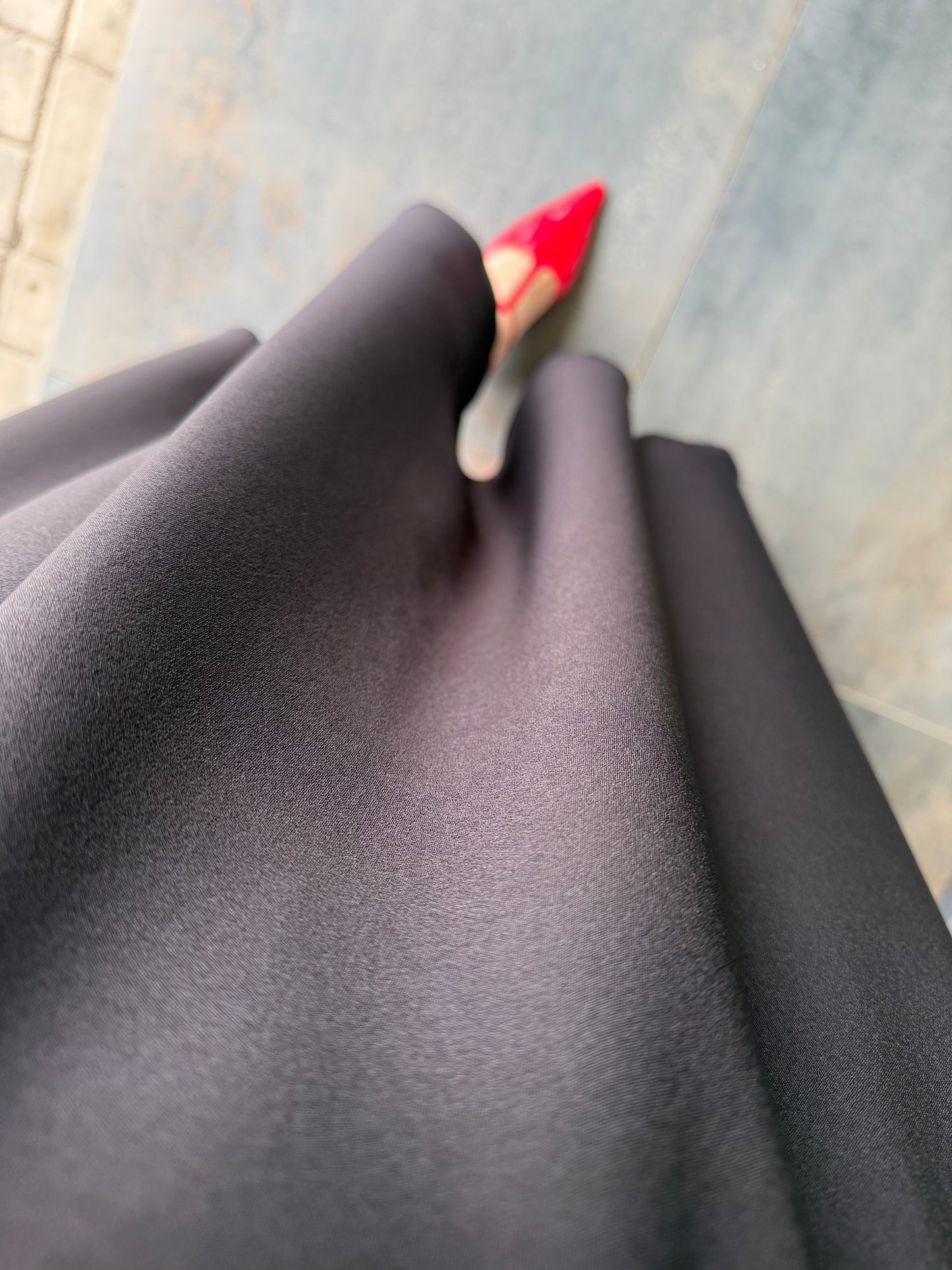 Mathilda Siyah Midi Elbise