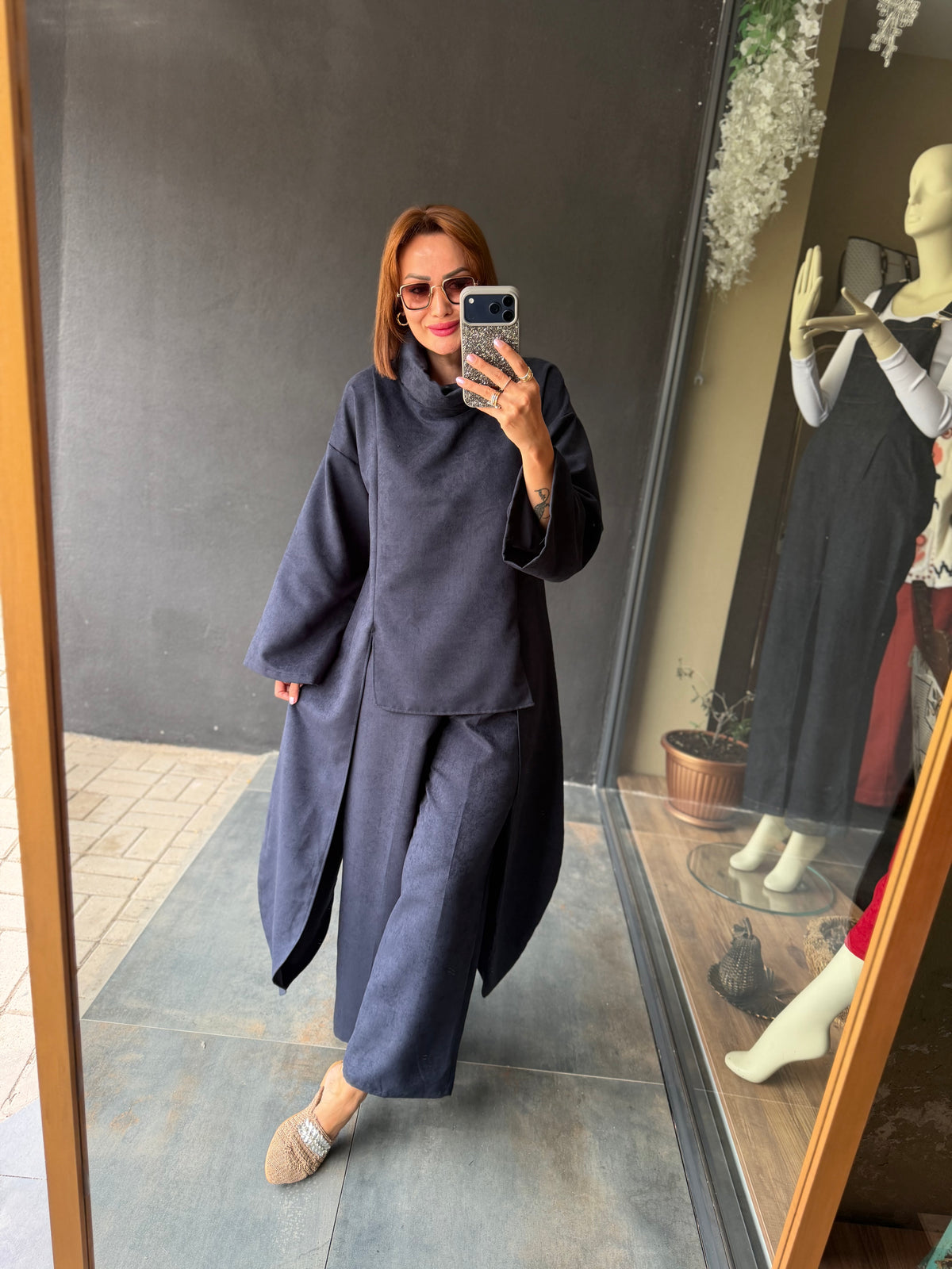 Alvessa Lacivert Süet Takım