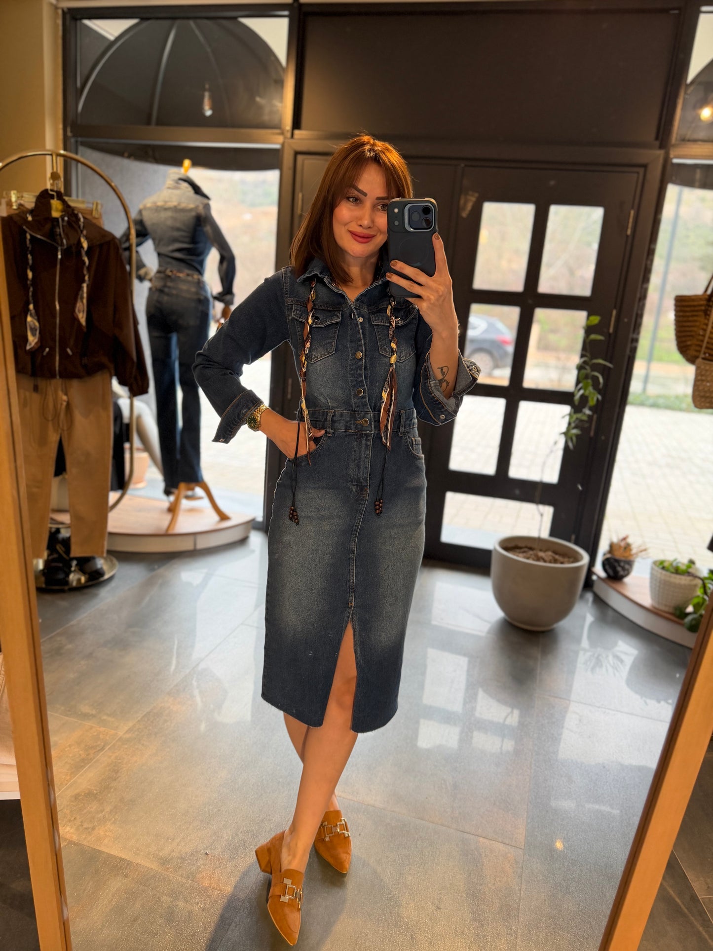 Mua Midi Boy Jean Elbise