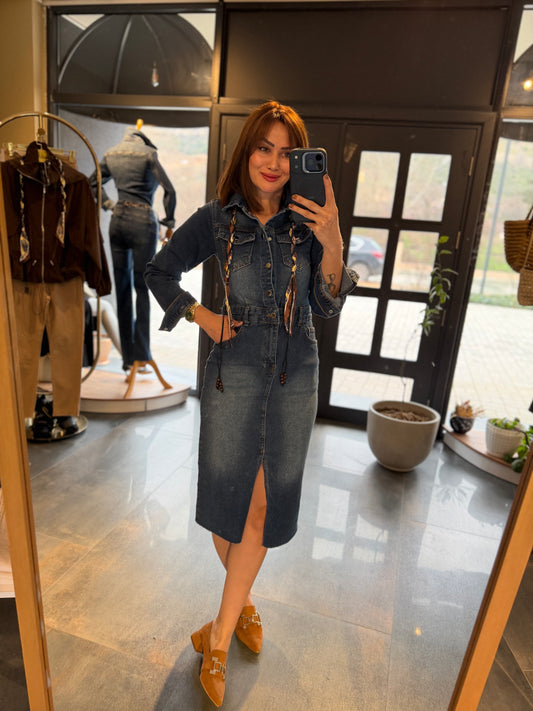 Mua Midi Boy Jean Elbise