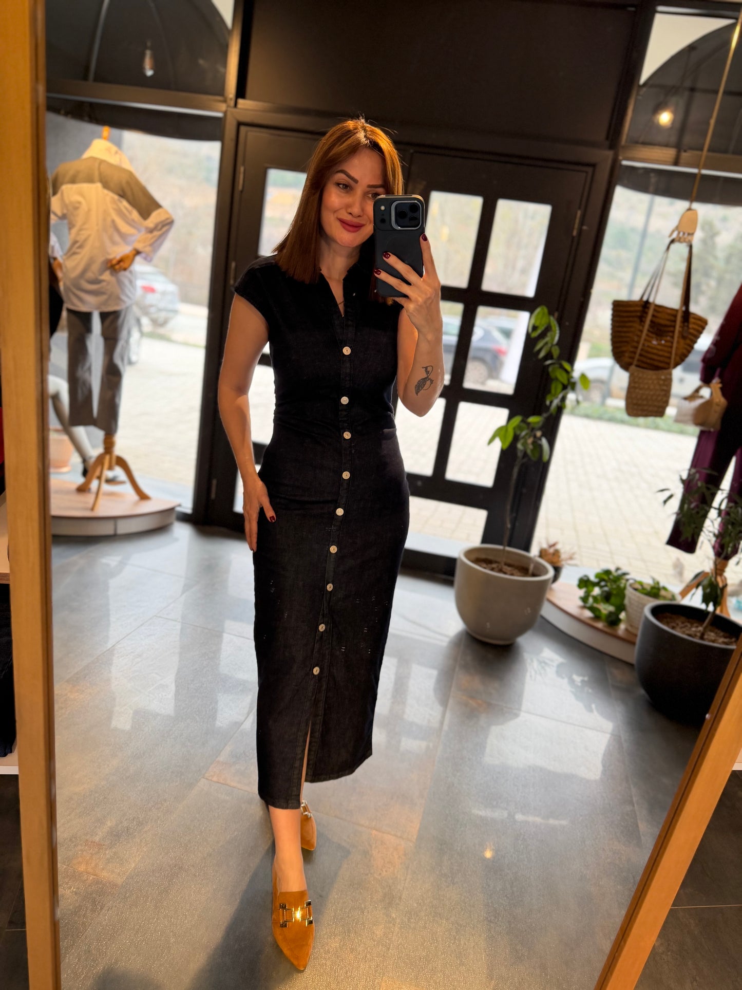 Yukigo Lacivert Jean Elbise