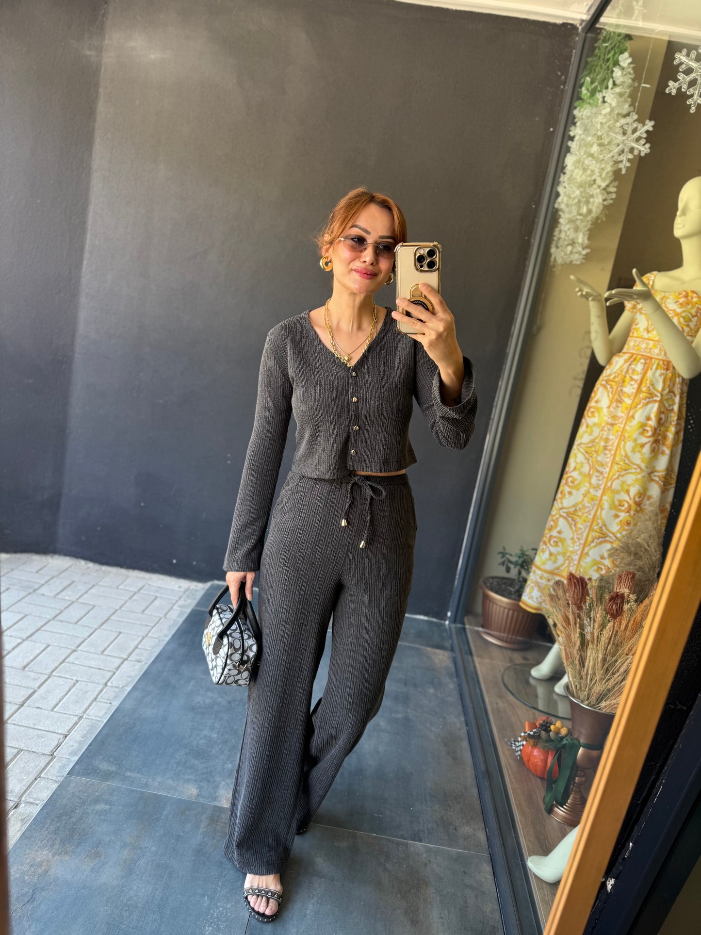 Gynamic Elit Örme Antrasit Takım