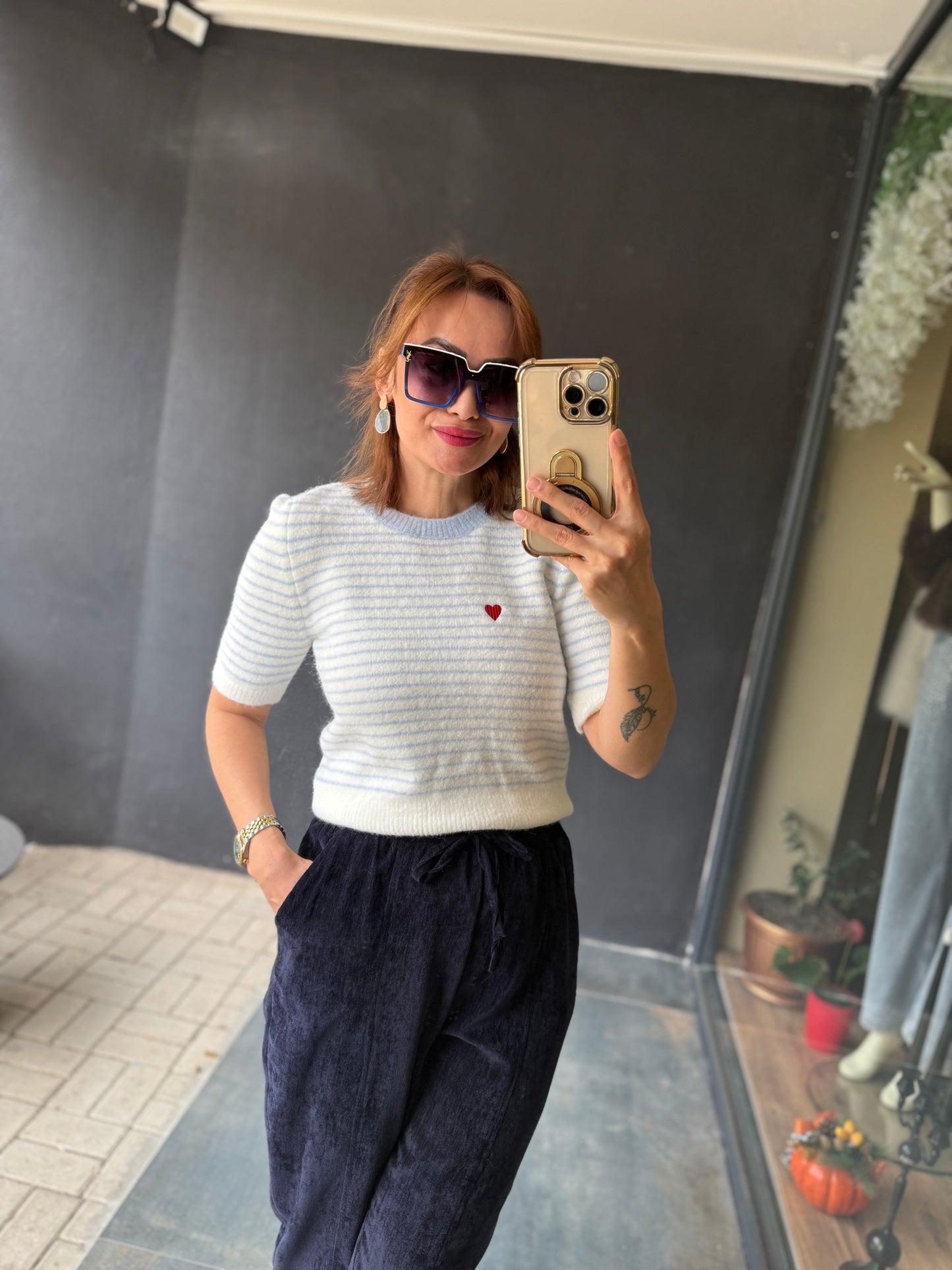 Harce Mavi Yumoş Triko