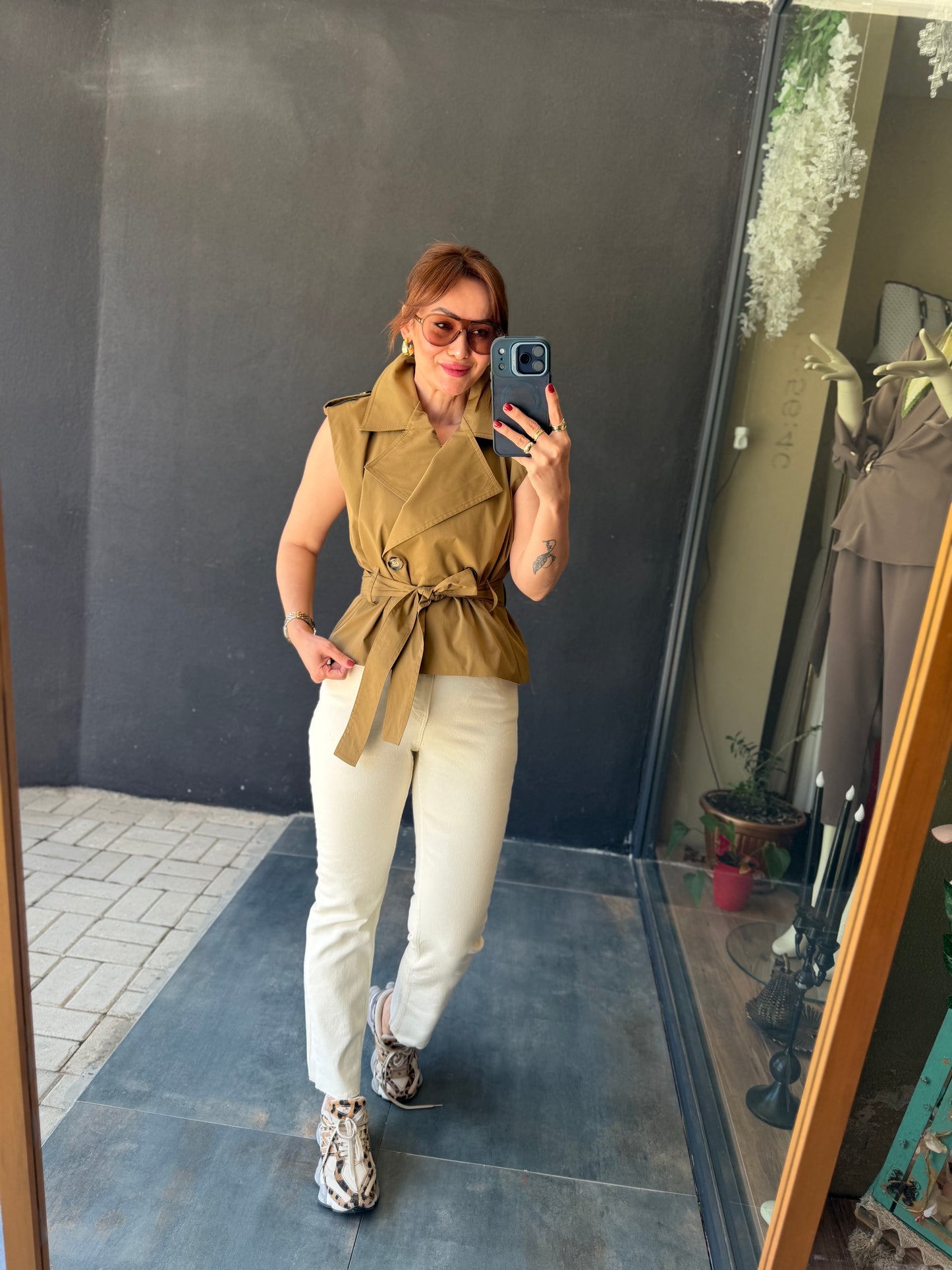 Darty Yeşil Kuşaklı Yelek
