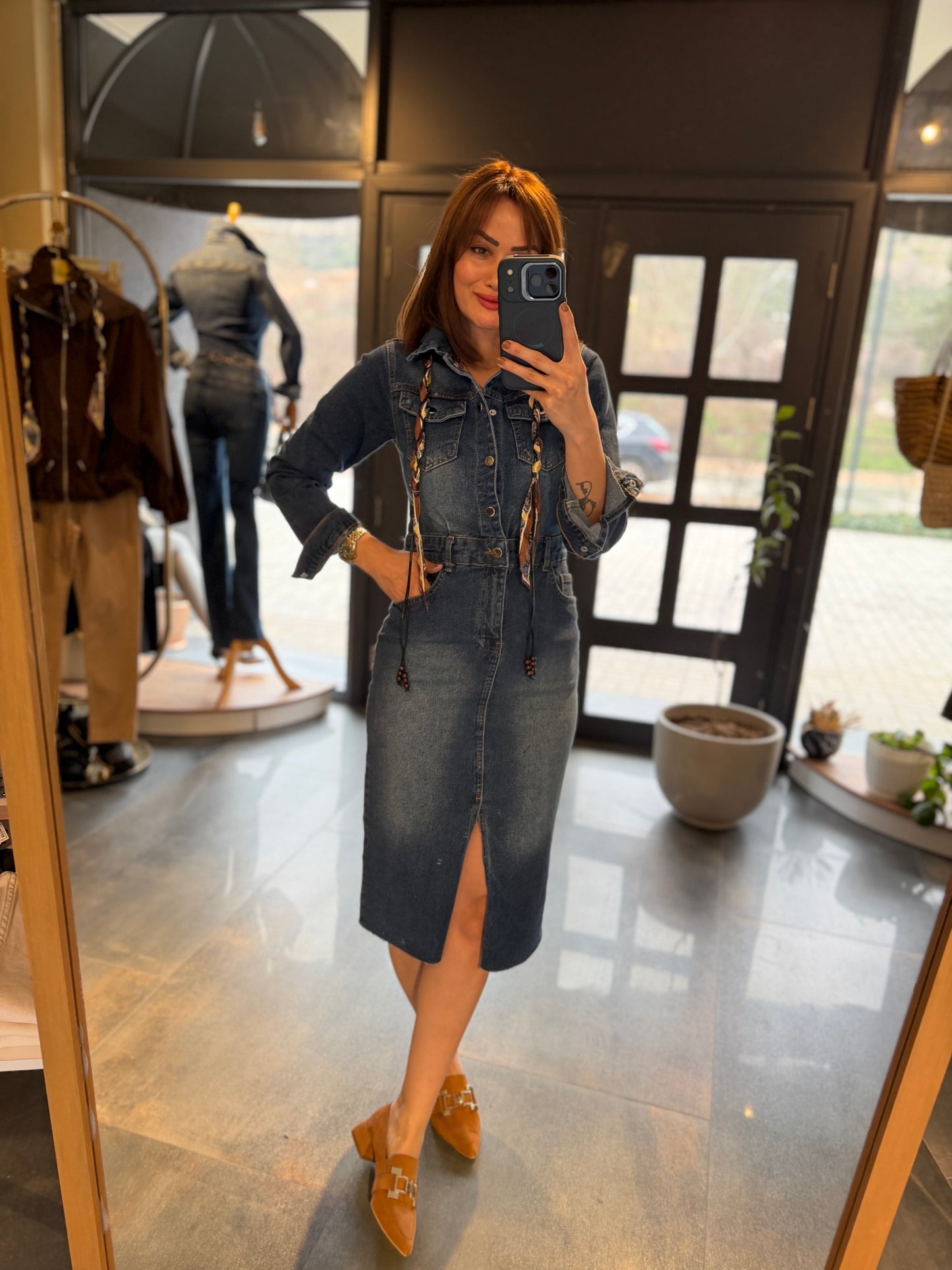 Mua Midi Boy Jean Elbise