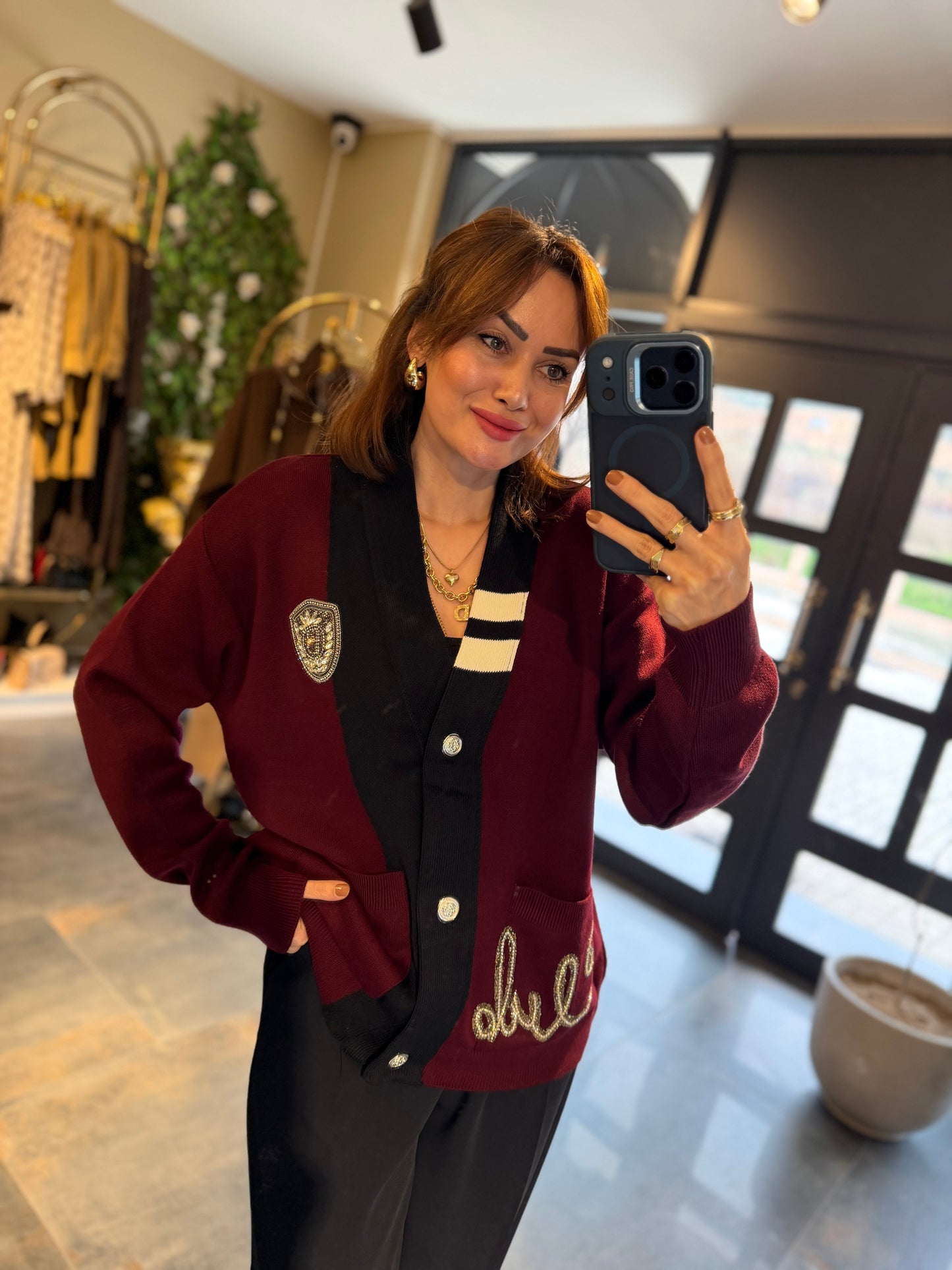 Virgin Bordo Elit Triko Hırka