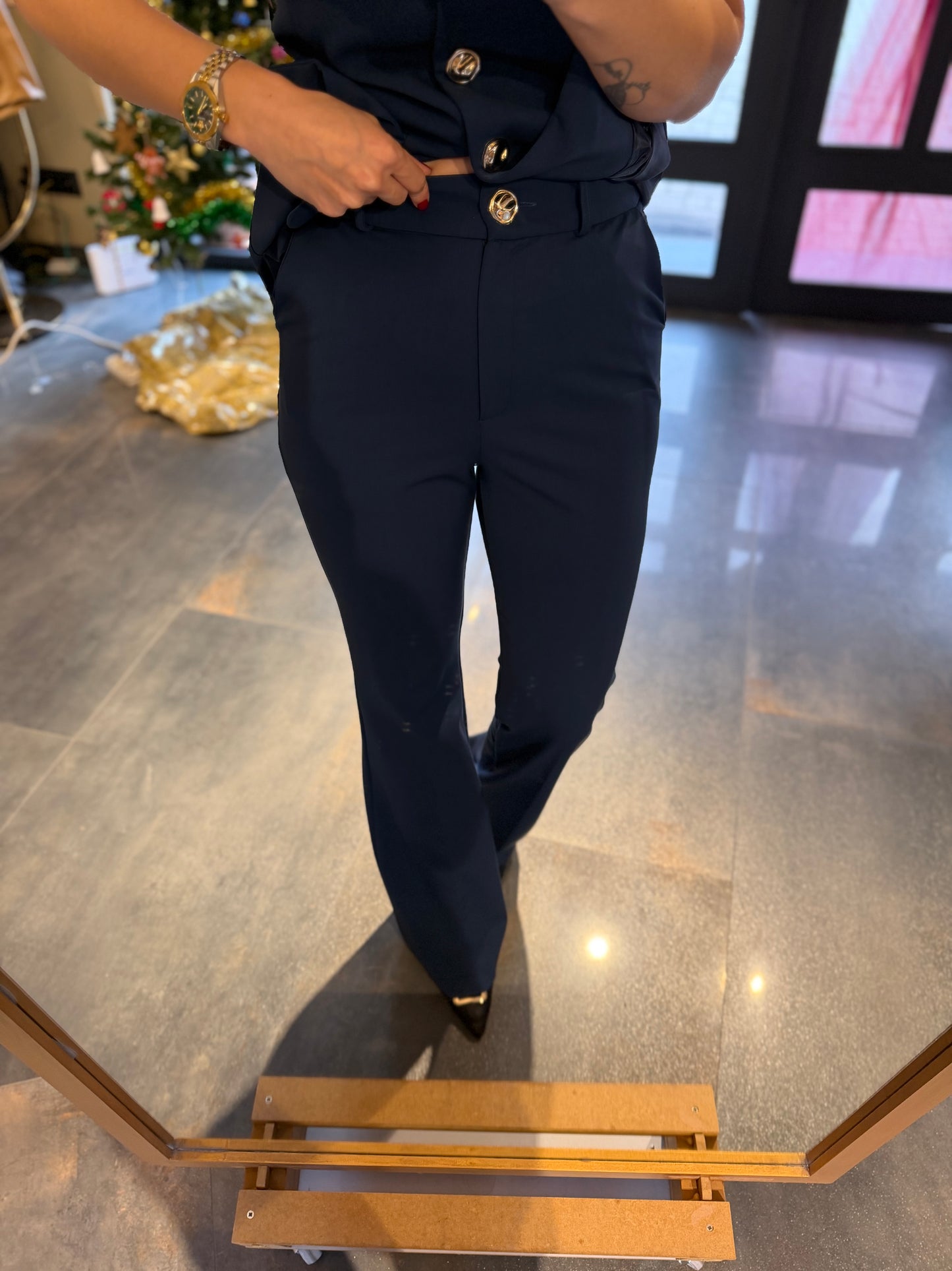 Lingo Lacivert Yelek & Pantolon Takım