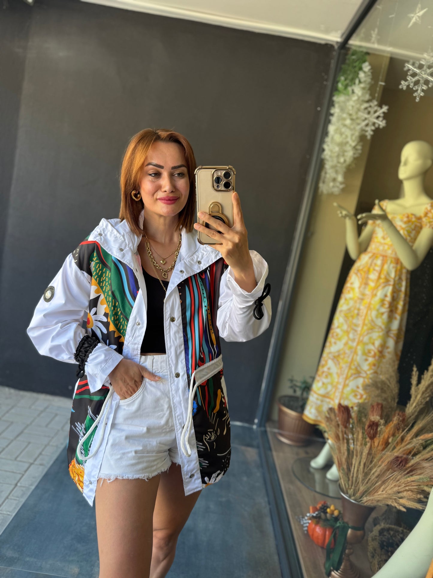 S.c.h Beyaz Trenchcoat