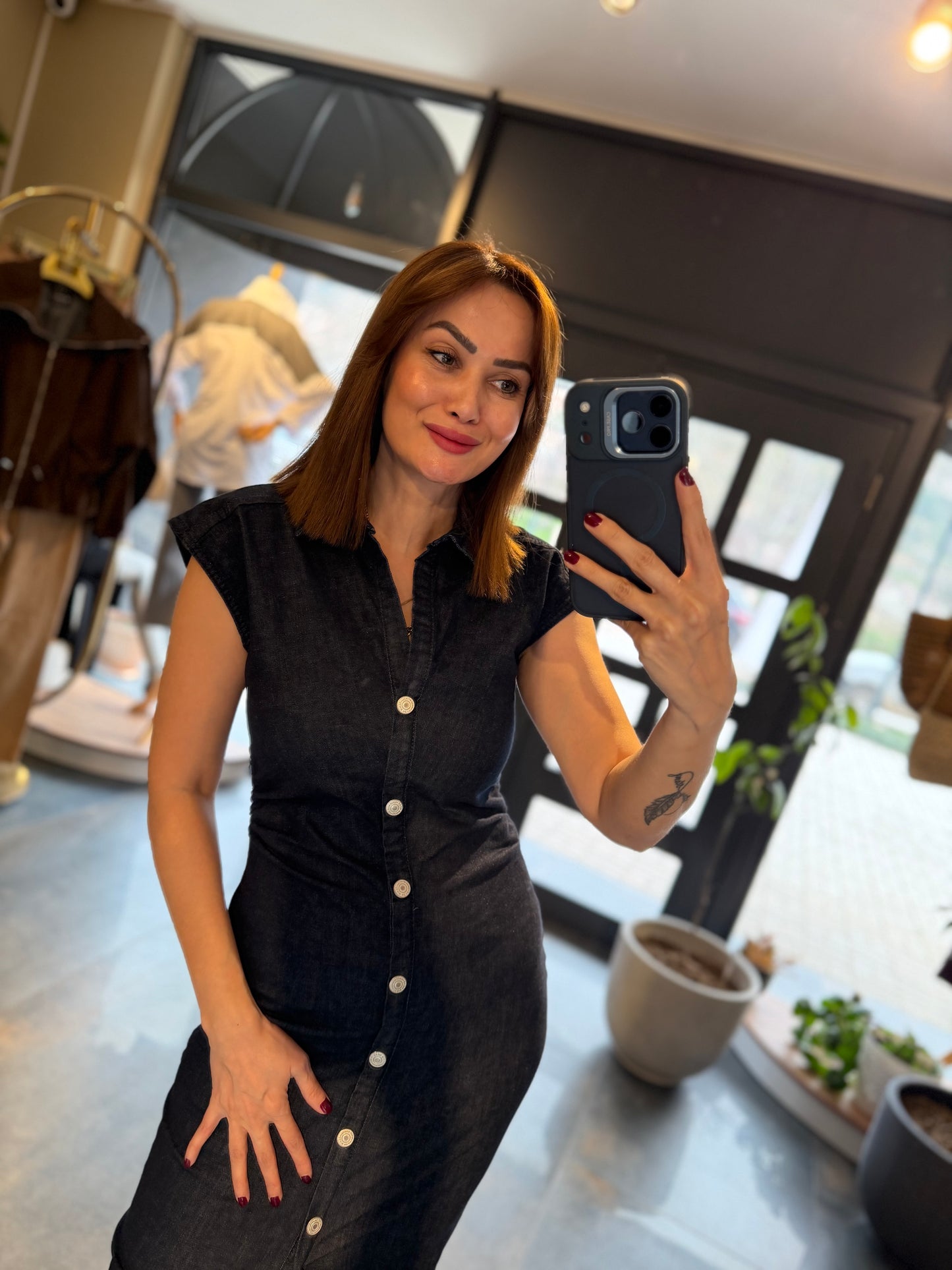 Yukigo Lacivert Jean Elbise