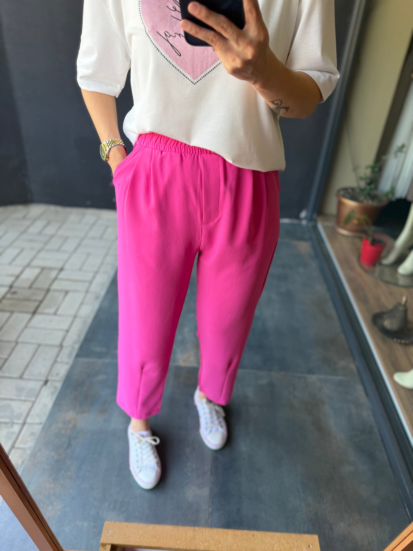 Pembe Tensel Tiril Takım