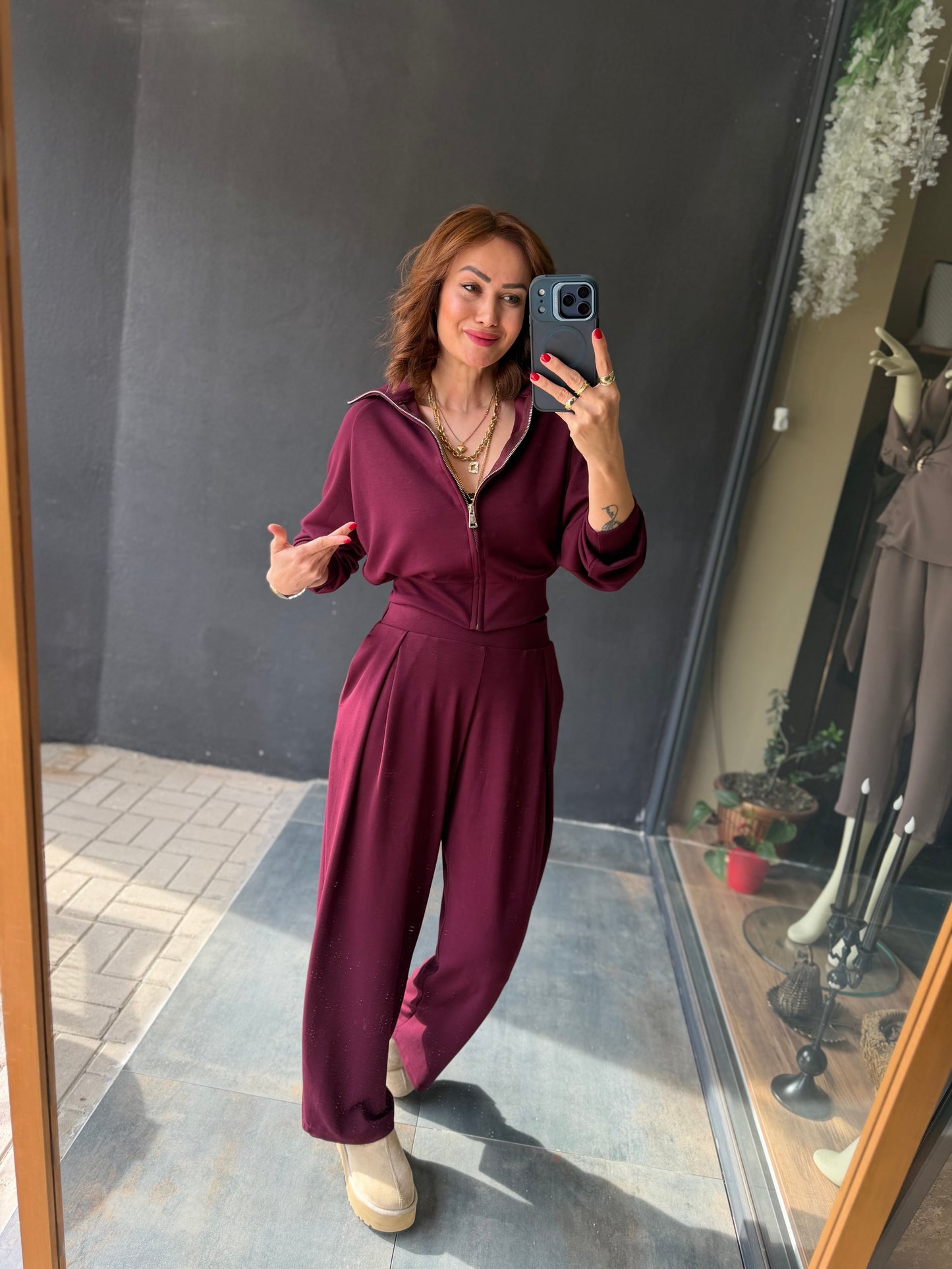 Gng Bordo Modal Takım