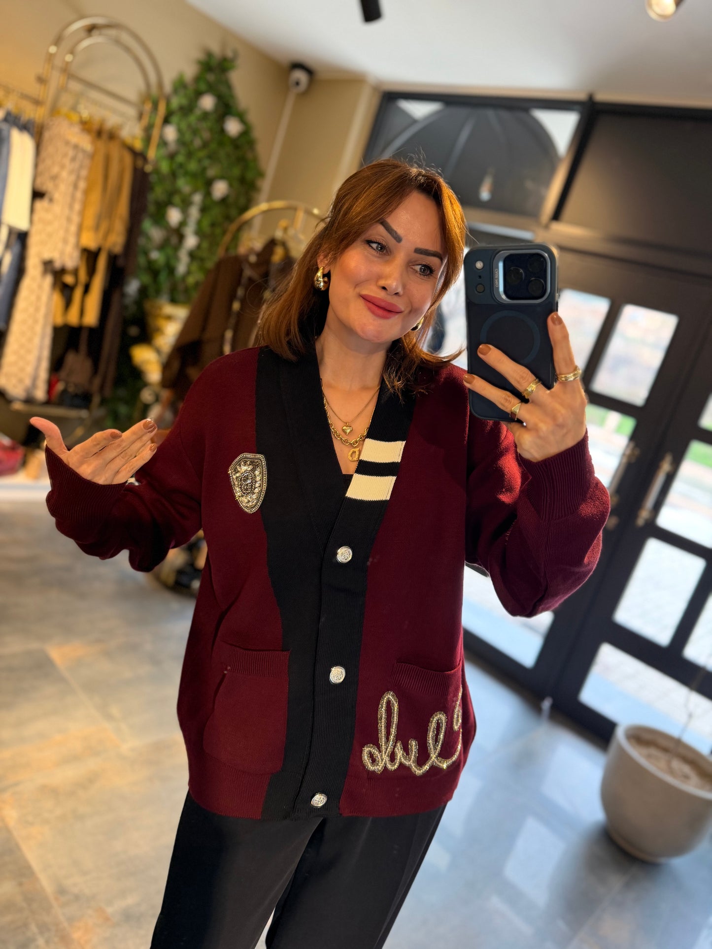 Virgin Bordo Elit Triko Hırka