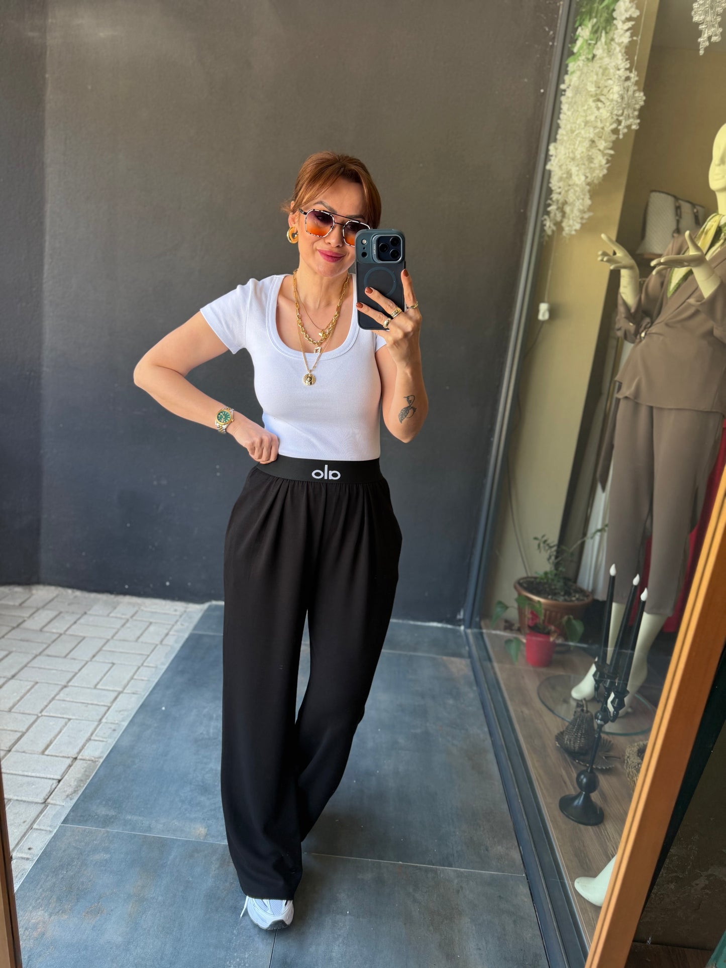 Dumpi Siyah Modal Spor Pantolon