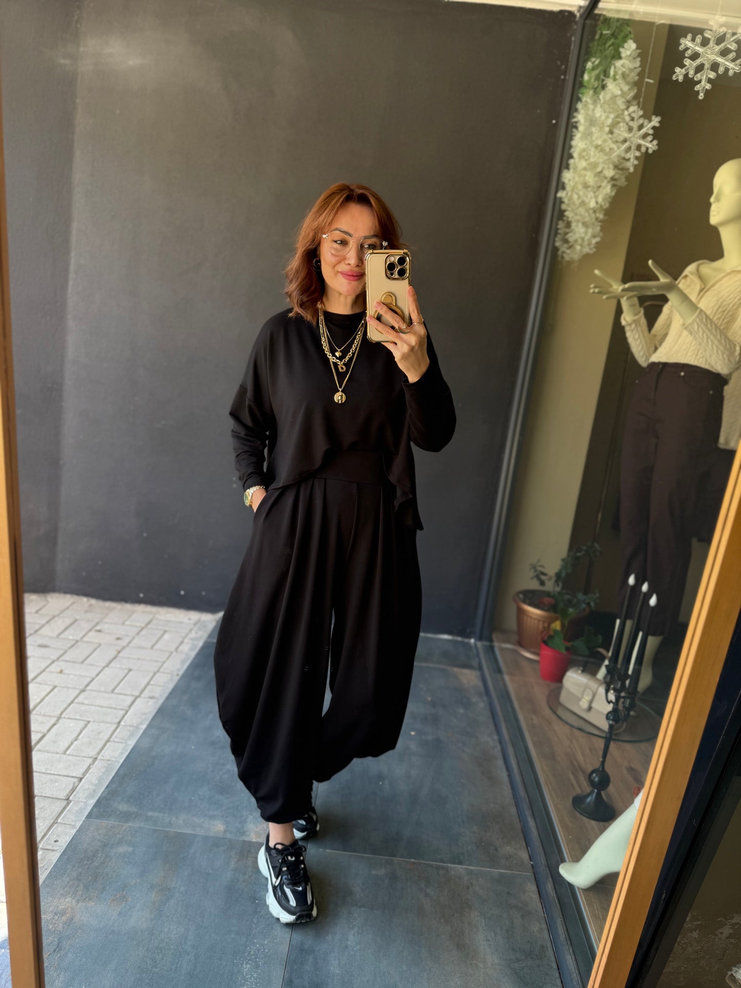 Modal Siyah Harem Takım