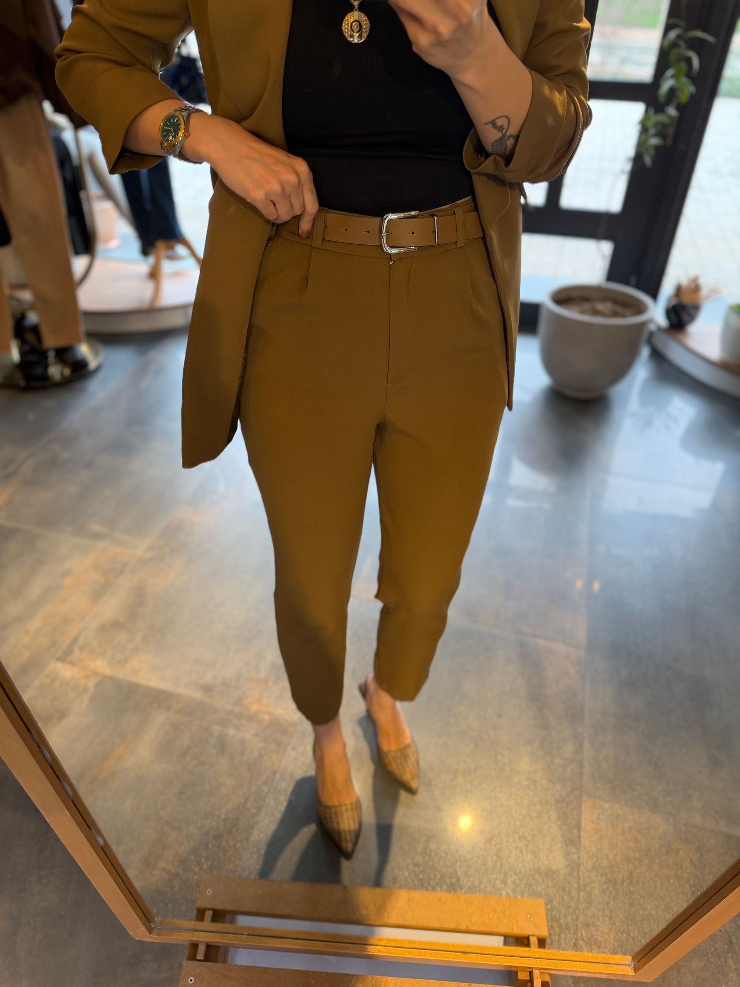 Maroje Zeytin Yeşili Ceket & Pantolon Takım