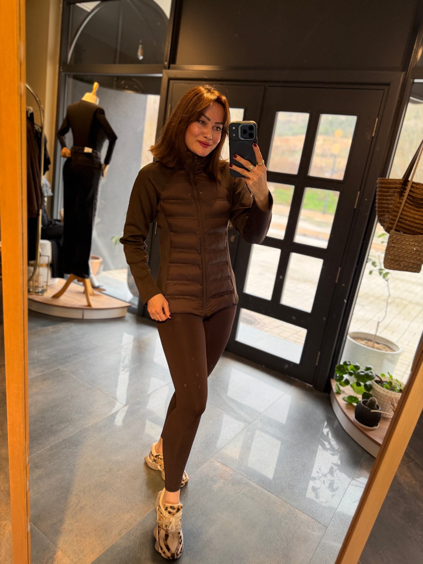 Spark Kahve Mont & Tayt Takım