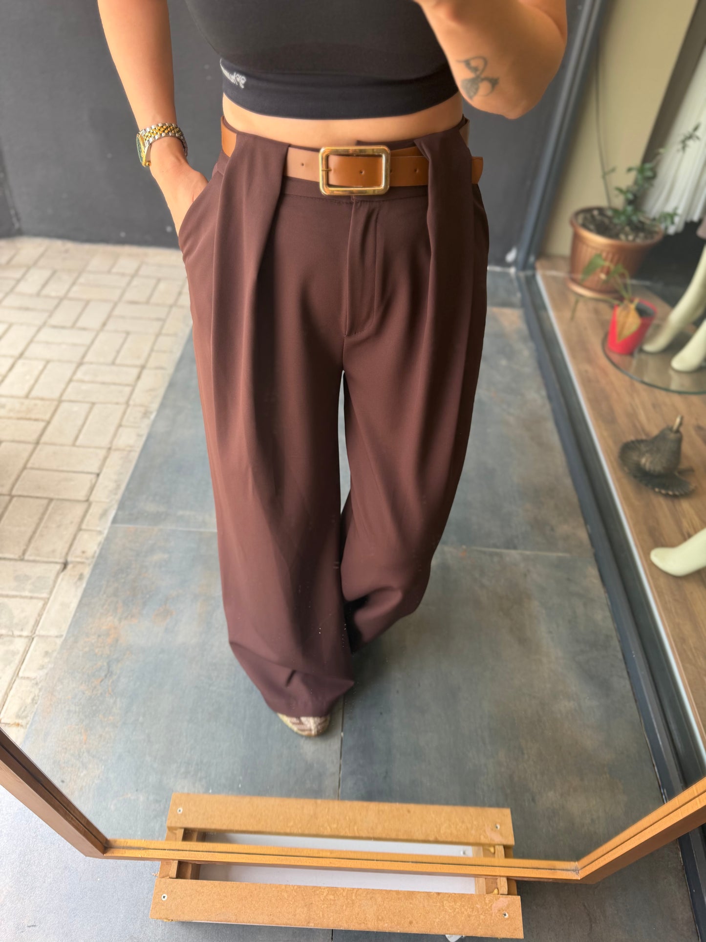 Modern Kesim Bol Paça Pantolon