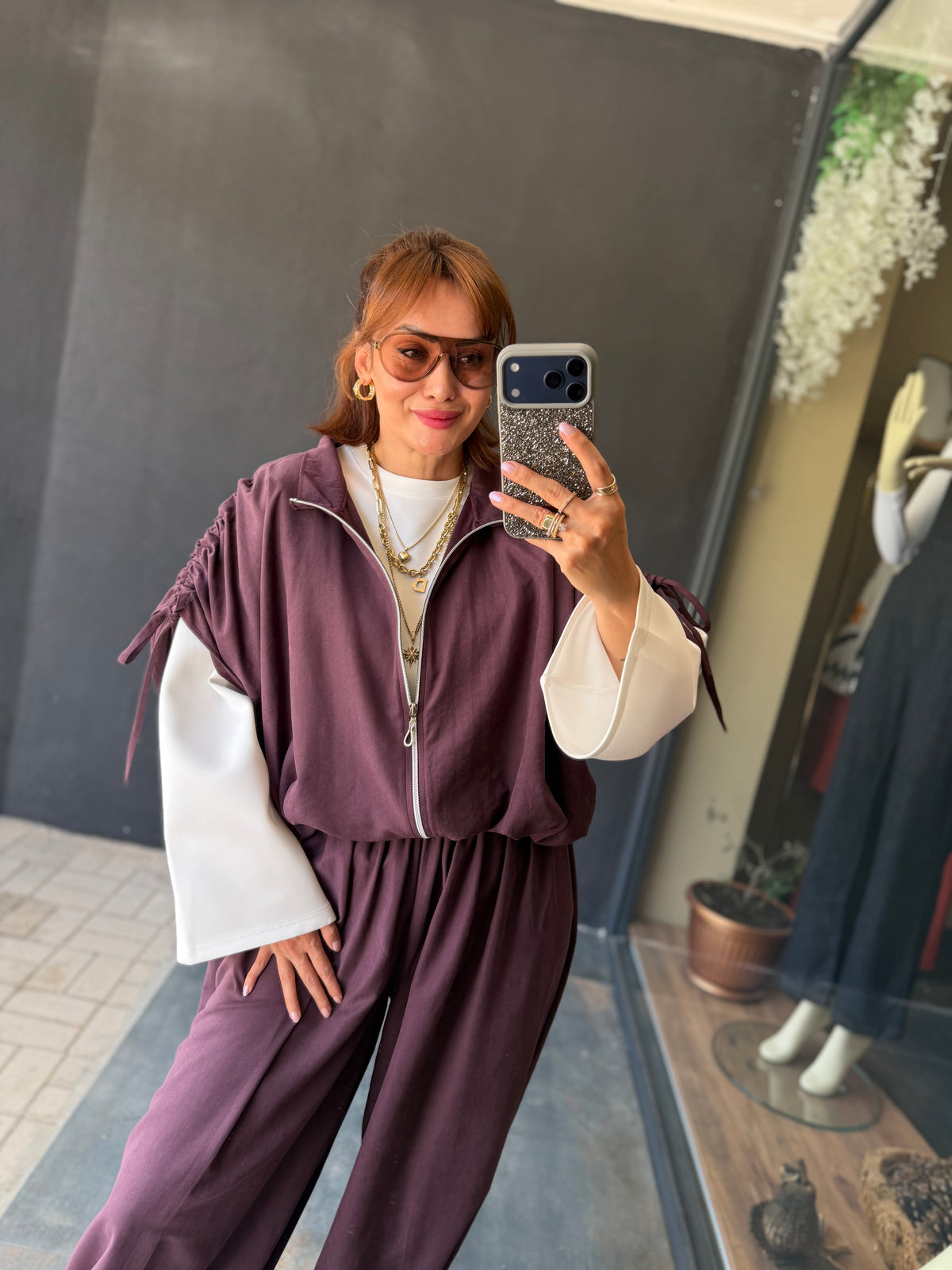 Norev Bordo 3 Parça Tensel Takım