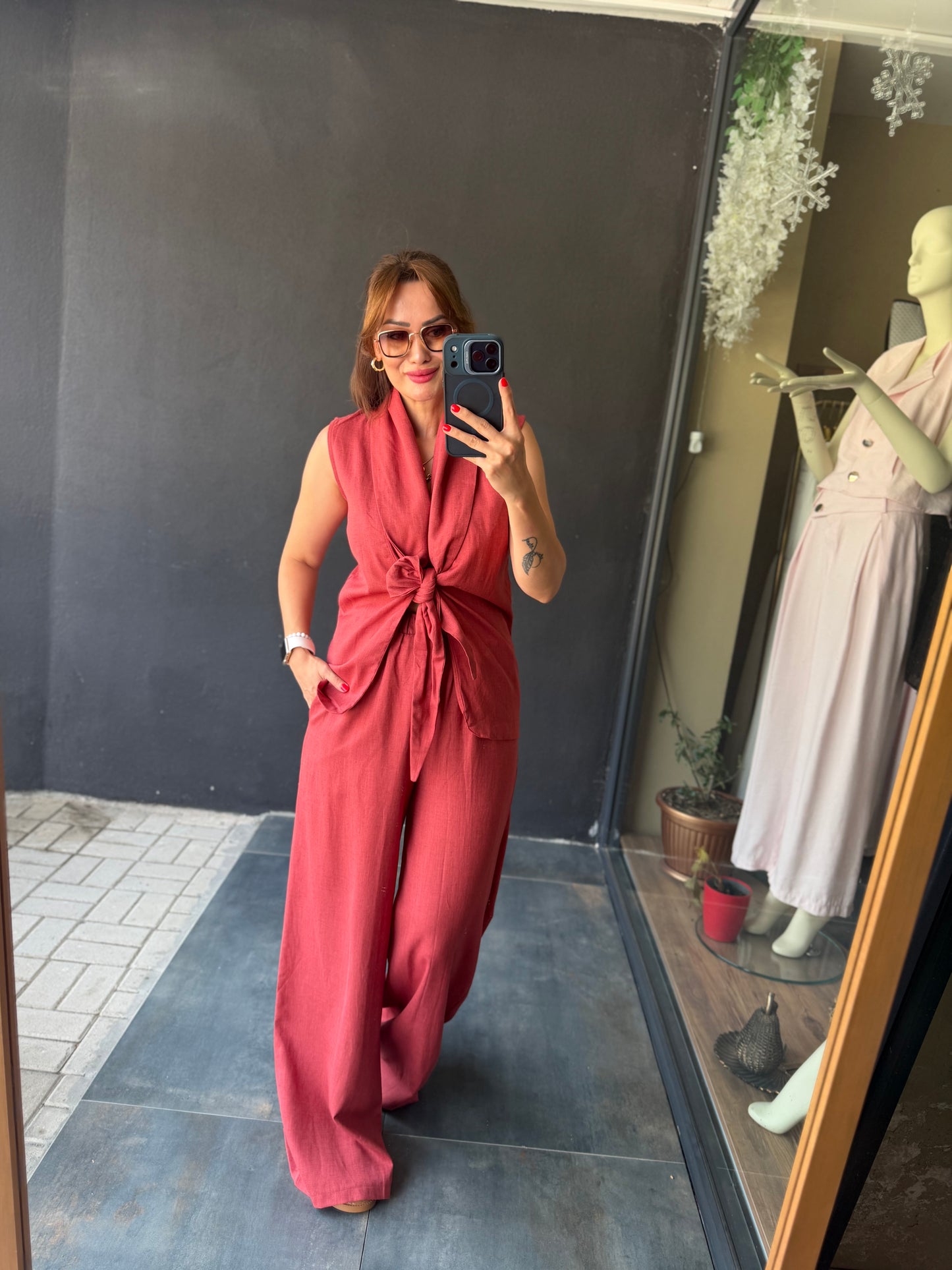 Nora Kiremit Premium Keten Takım