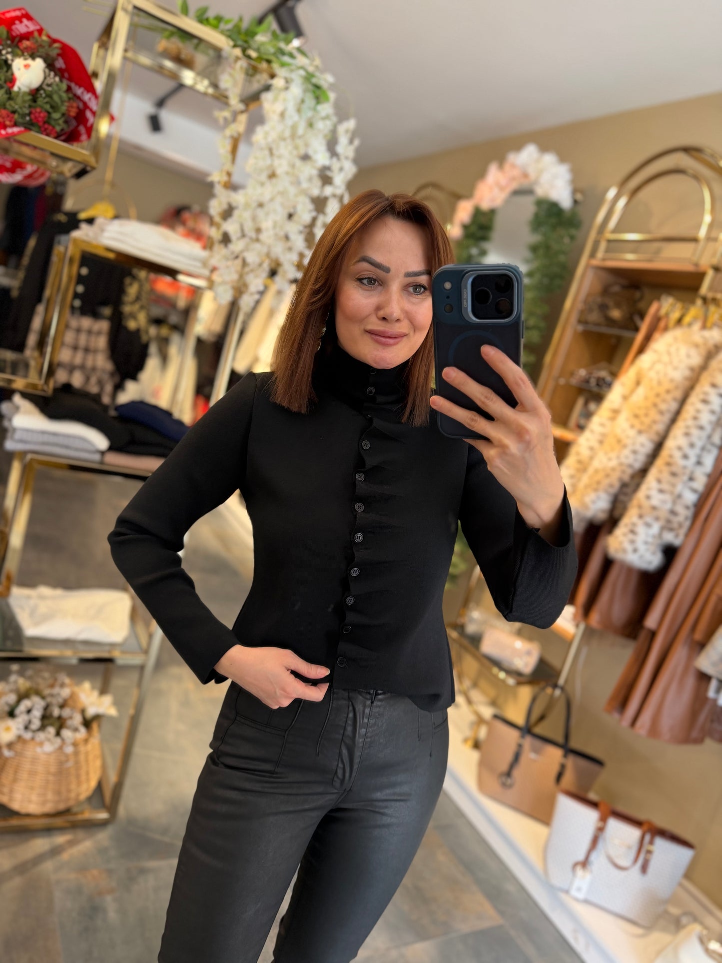 Vestido Elit Triko Siyah Bluz