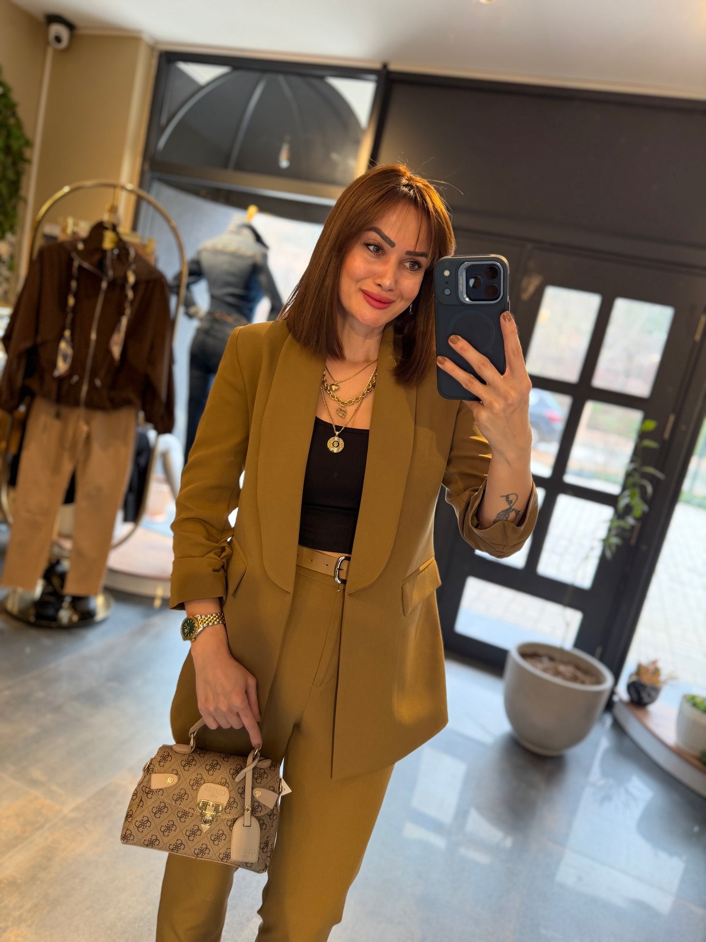 Maroje Zeytin Yeşili Ceket & Pantolon Takım