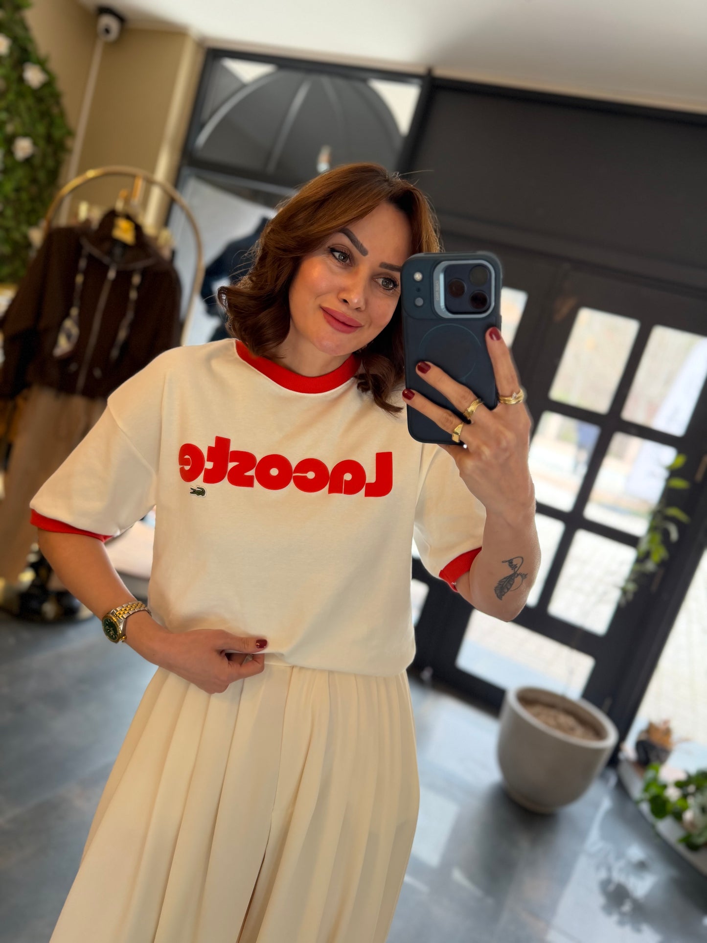 Misse Kabartmalı Kısa Kol T-Shirt