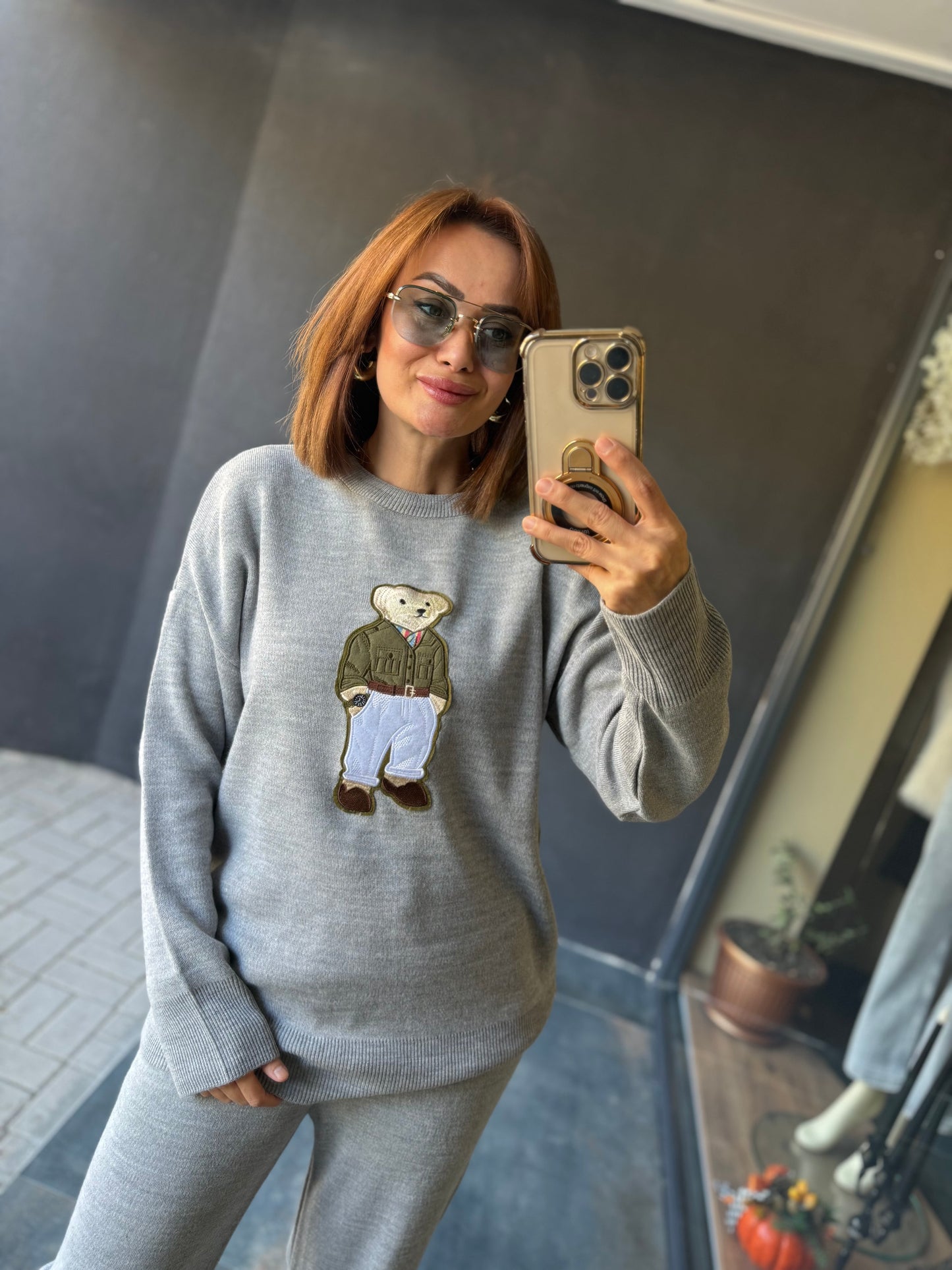 Sam-Co Gri Ayıcık Takım