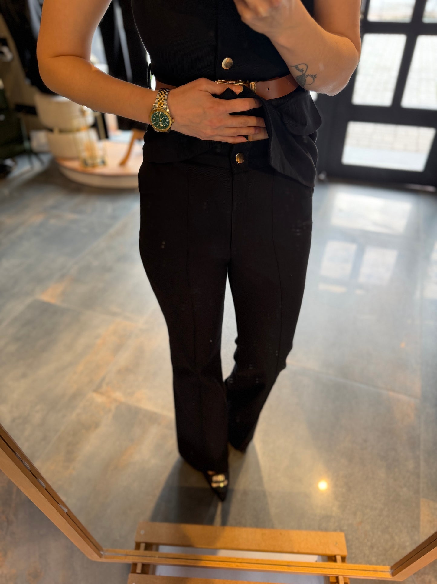 Newstar 4 Siyah Jean Yelekli Takım