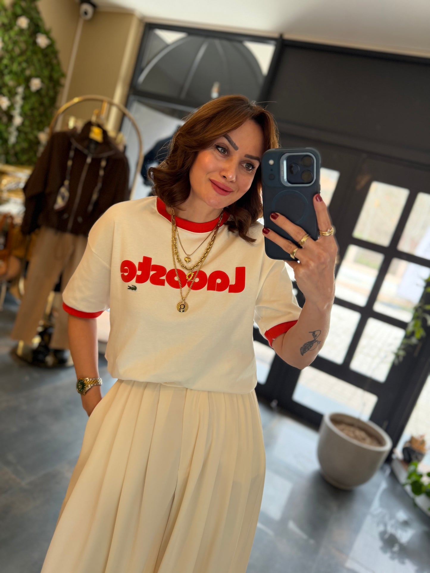 Misse Kabartmalı Kısa Kol T-Shirt