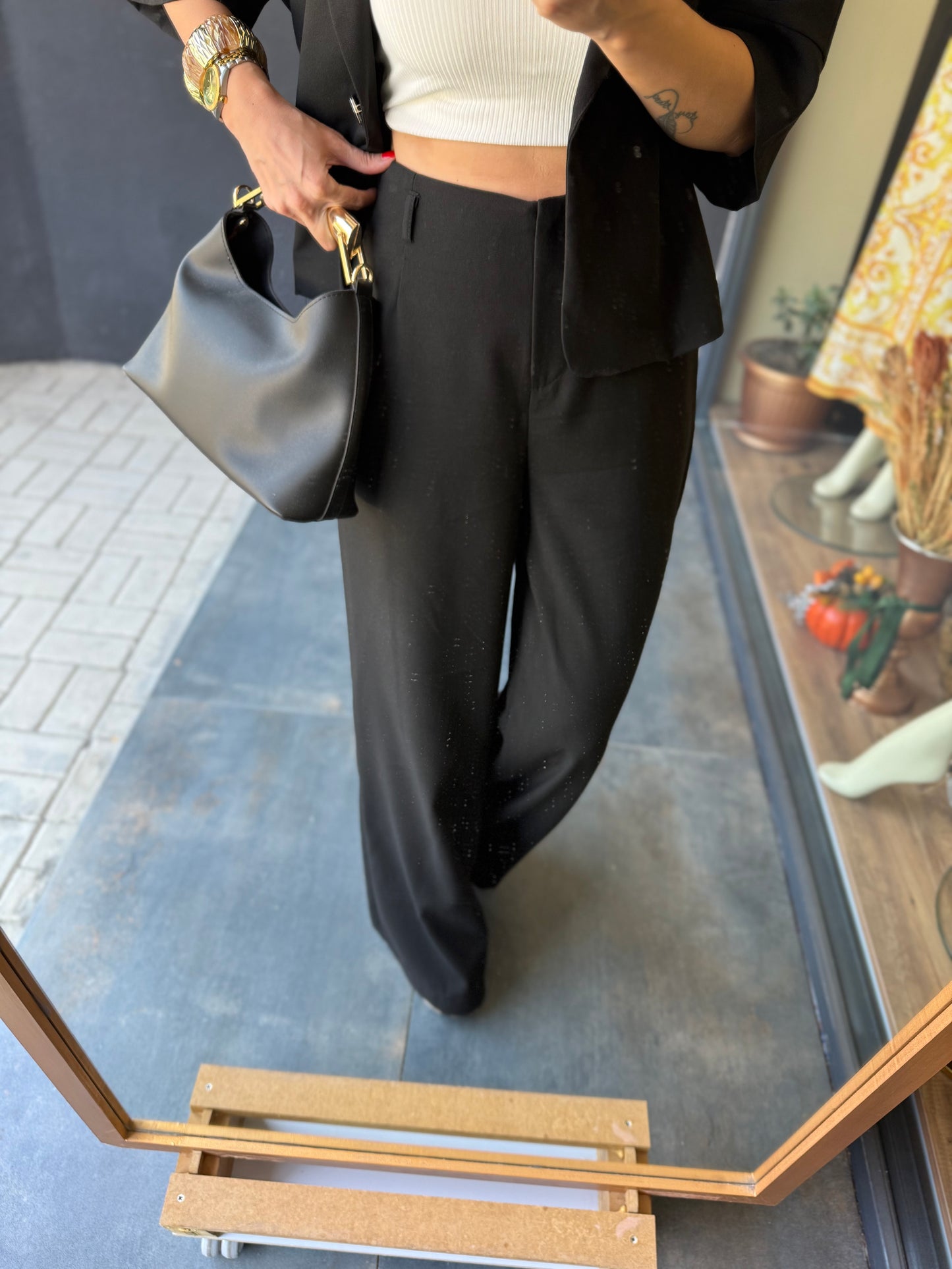 Belt Siyah Ceket & Pantolon Takım