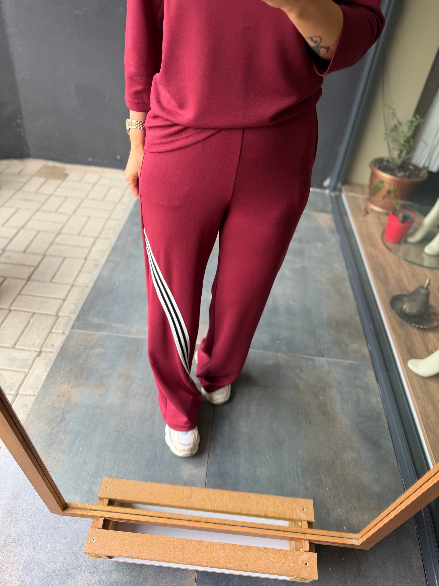Tek Omuz İpli Modal Spor Takım Bordo