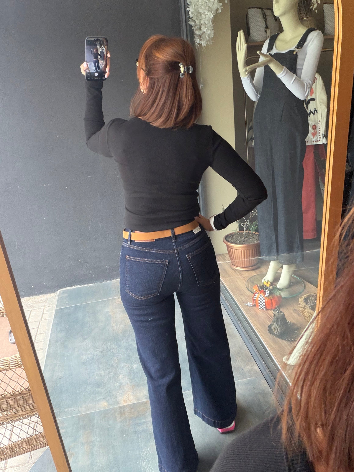Cannes Lacivert Çımalı Jean Pantolon
