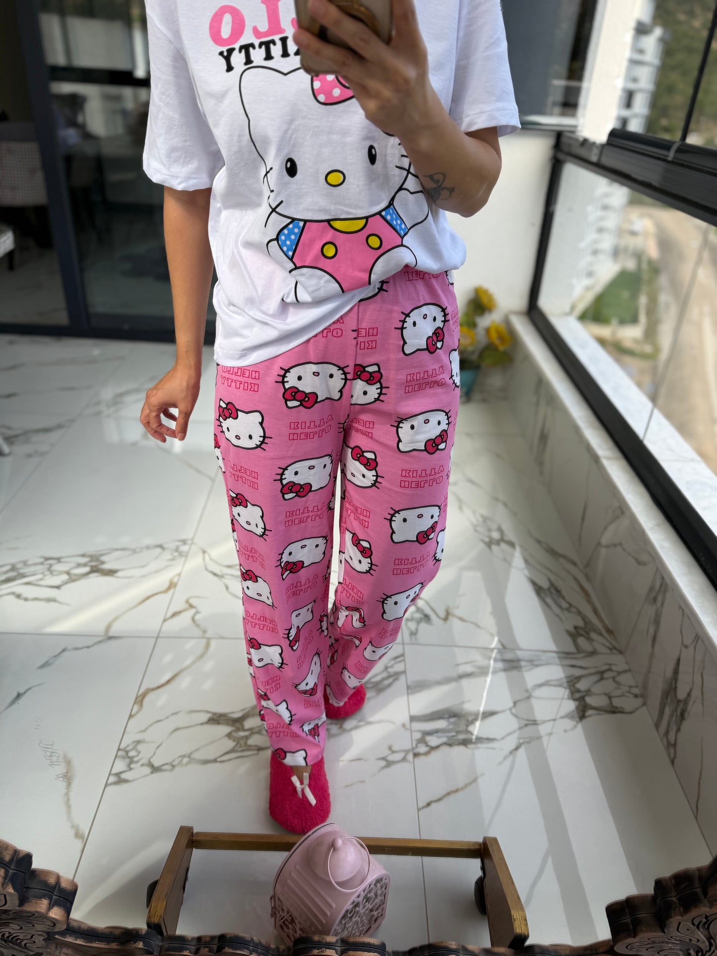 Hanteks Kısa Kol Pijama Takımı 1